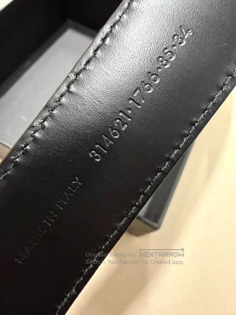Saint Laurent Paris Saint Laurent Paris size 85 Double-layered Western Carved B Size ONE SIZE - 4 Thumbnail