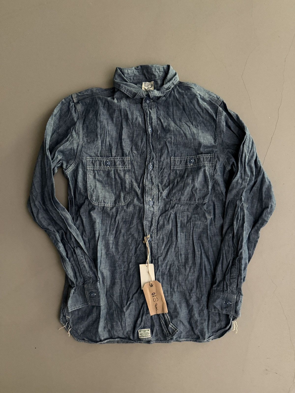 Orslow Orslow Work shirt chambray sz 2 Size US S / EU 44-46 / 1 - 1 Thumbnail