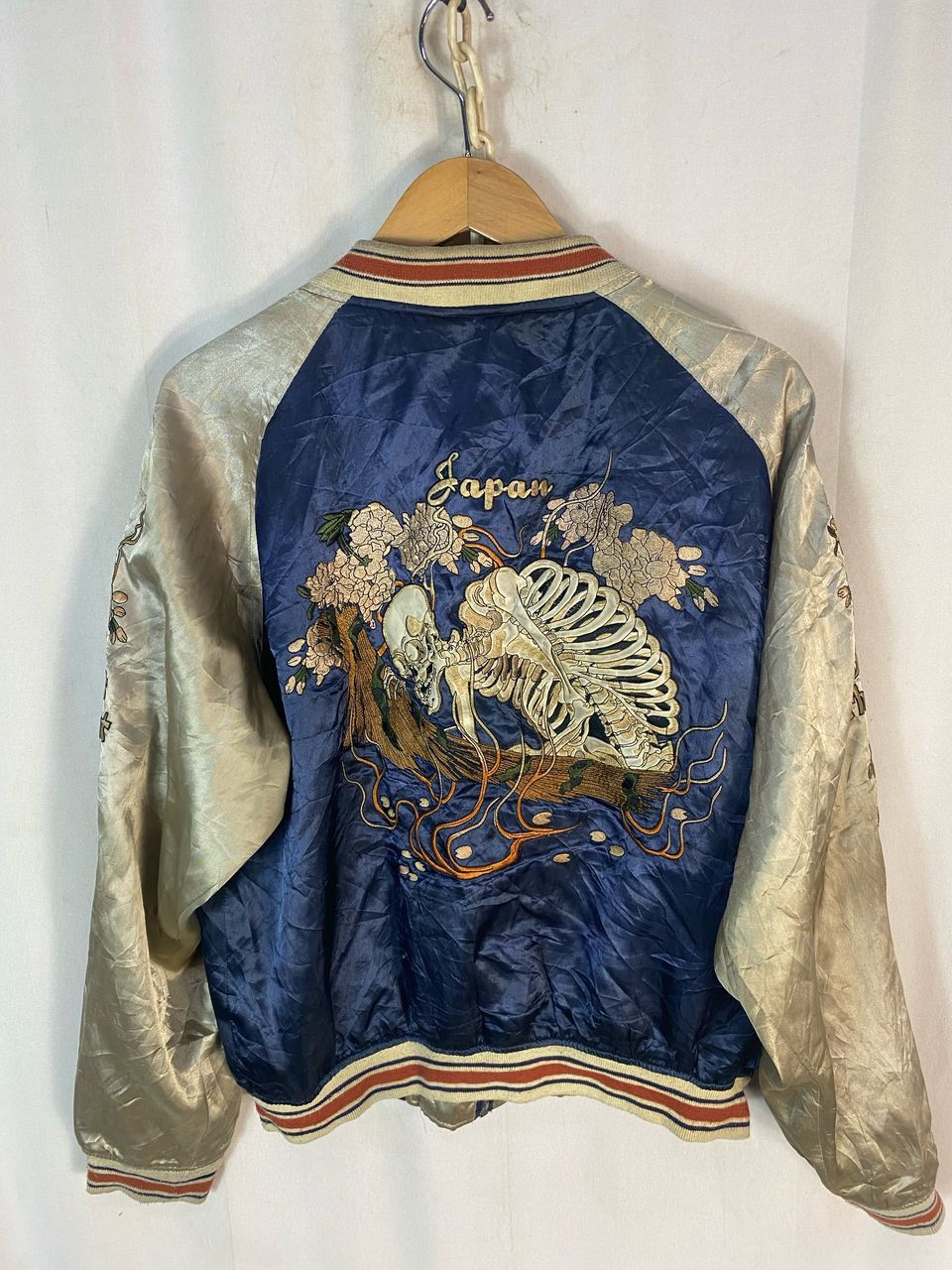 Japanese Brand Skull sukajan zipper jacket by nouveau brilliant homme Size US M / EU 48-50 / 2 - 11 Thumbnail
