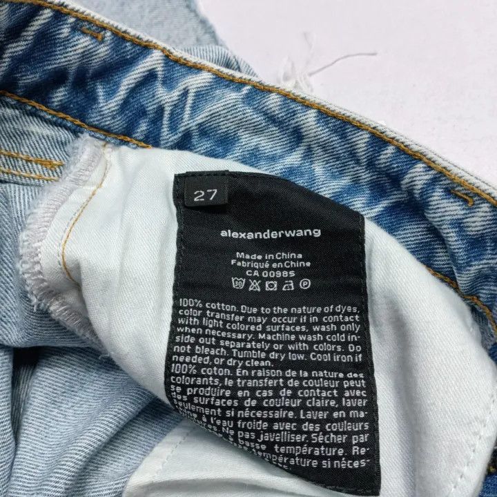 Alexander Wang Alexander Wang SS21 Denim Bicycle Shorts - Size 27" / US 4 / IT 40 - 5 Thumbnail