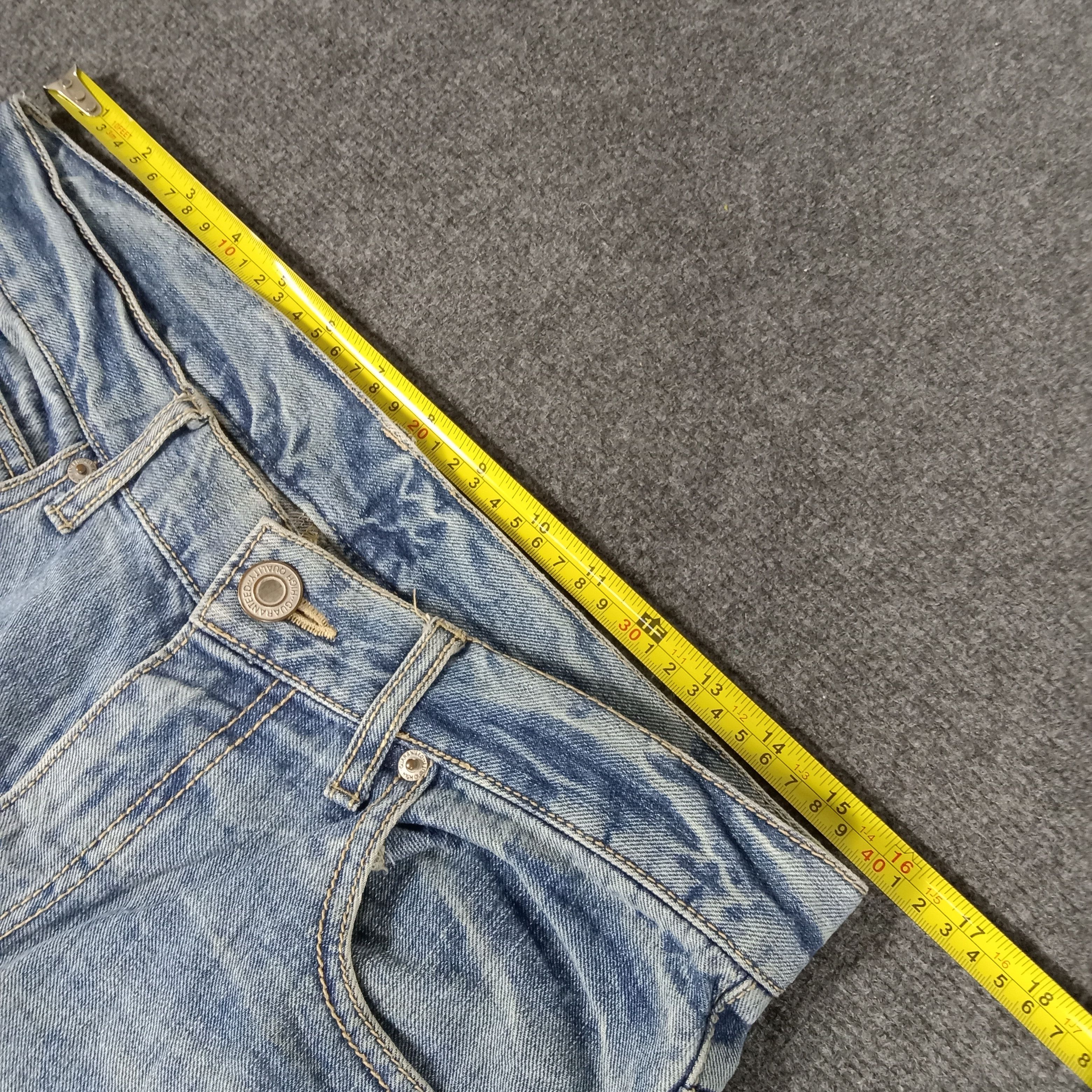 Japanese Brand × Vintage Back & Forth Back Print Punk Style Denim Jeans Size US 31 - 9 Thumbnail