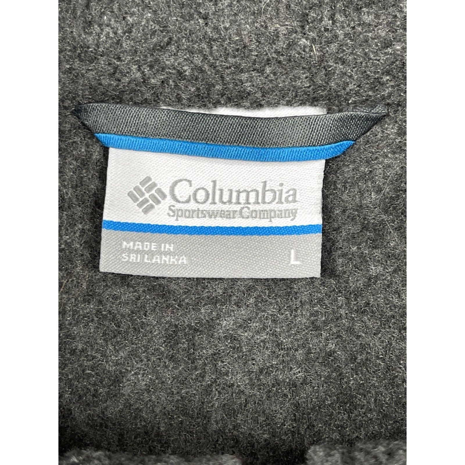 Vintage Columbia Full Zip Fleece Jacket Mens L Charcoal Gray Pockets Synch Waist Logo Zipper Practical Outdoor Casual Man Clothing Size US L / EU 52-54 / 3 - 3 Thumbnail