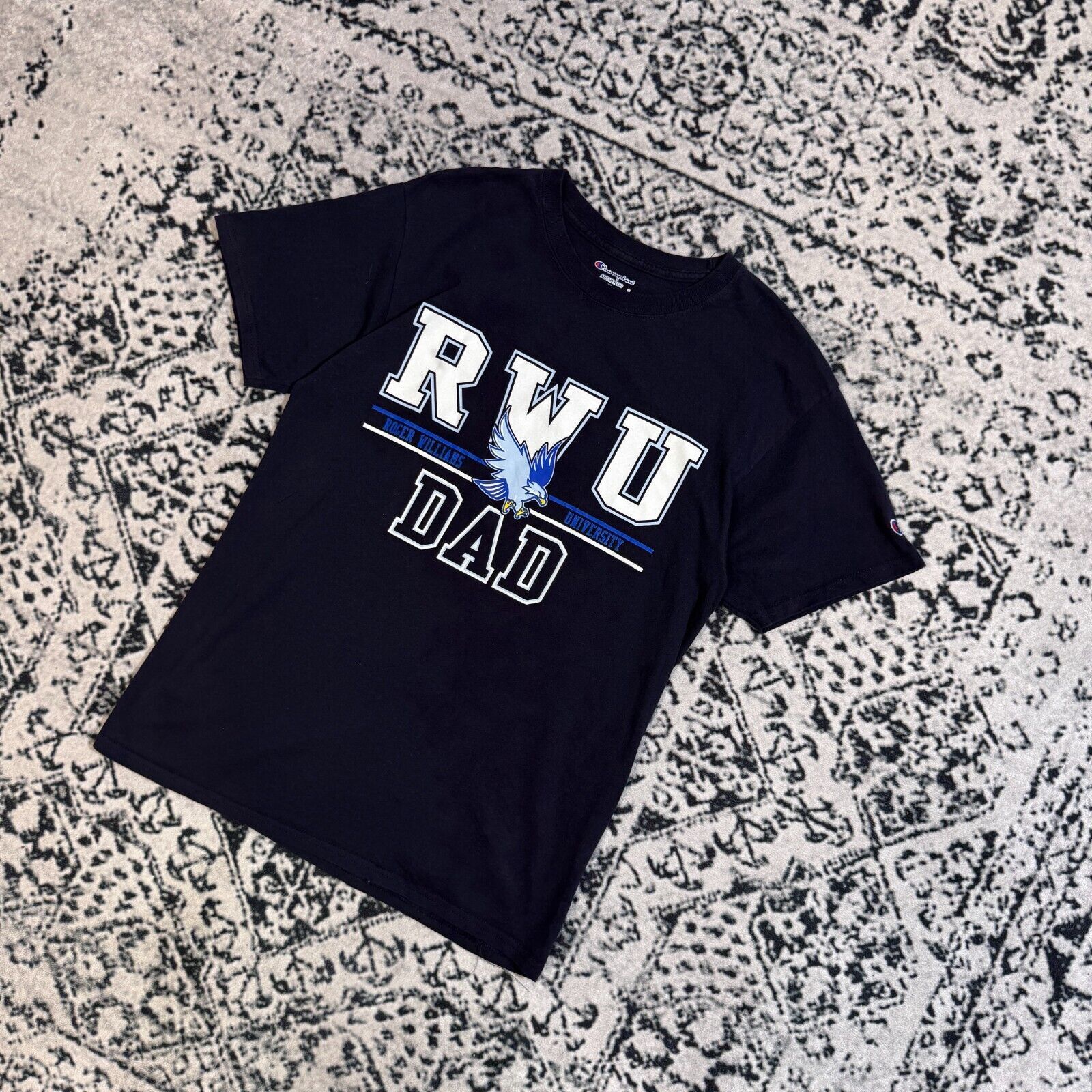 Champion × Vintage Vintage Champion Unisex Navy Cotton T-Shirt Size M Y2K 90s Size US M / EU 48-50 / 2 - 2 Thumbnail