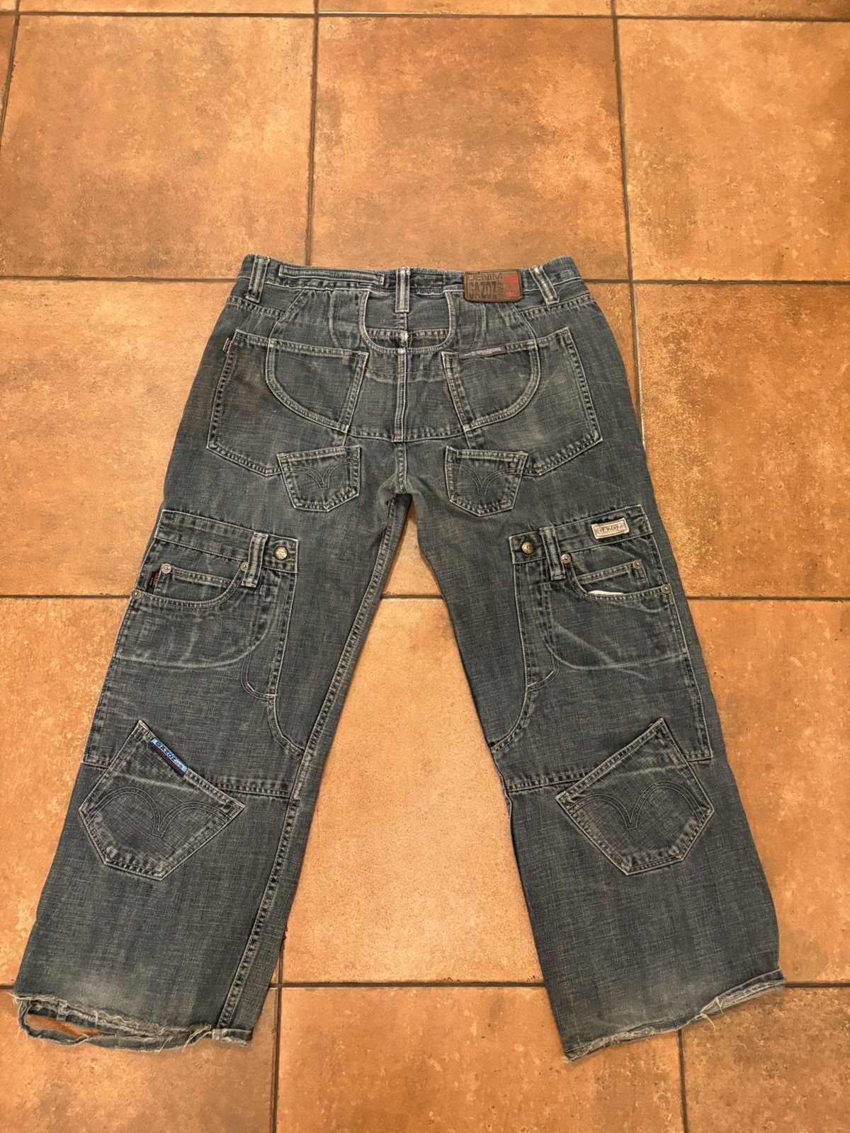 Other Gazoz Vintage Baggy Mutlipocket Jeans Size US 38 / EU 54 - 2 Thumbnail