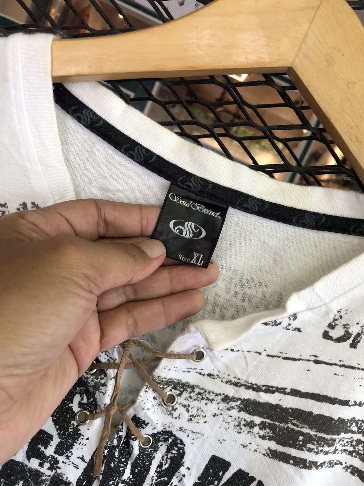 If Six Was Nine × Japanese Brand × Le Grande Bleu (L.G.B.) JAPANESE SOUL BRAND POEM PUNK GOTHICSTYLE TEE Size US XL / EU 56 / 4 - 7 Thumbnail