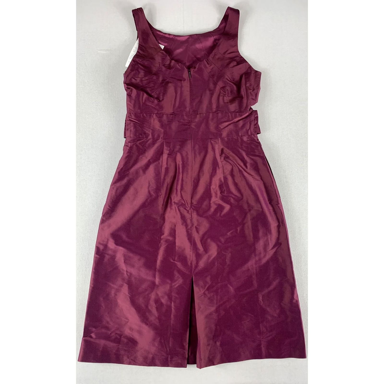 MooRER COREN MOORE BRIDES & MAIDS DRESS Womens Size 2 Burgundy Made in USA A-Line Sleeveless Long Dress Size XS / US 0-2 / IT 36-38 - 2 Thumbnail