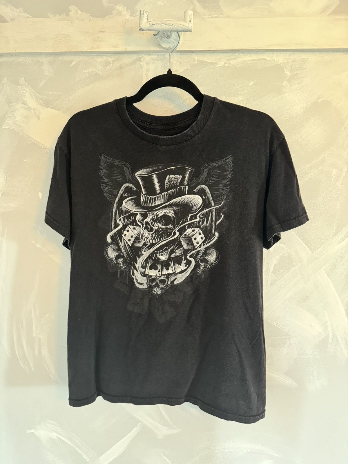 Affliction × Vintage Action Skull Dice Joker Gambler Affliction Shirt Vintage Size US M / EU 48-50 / 2 - 1 Thumbnail