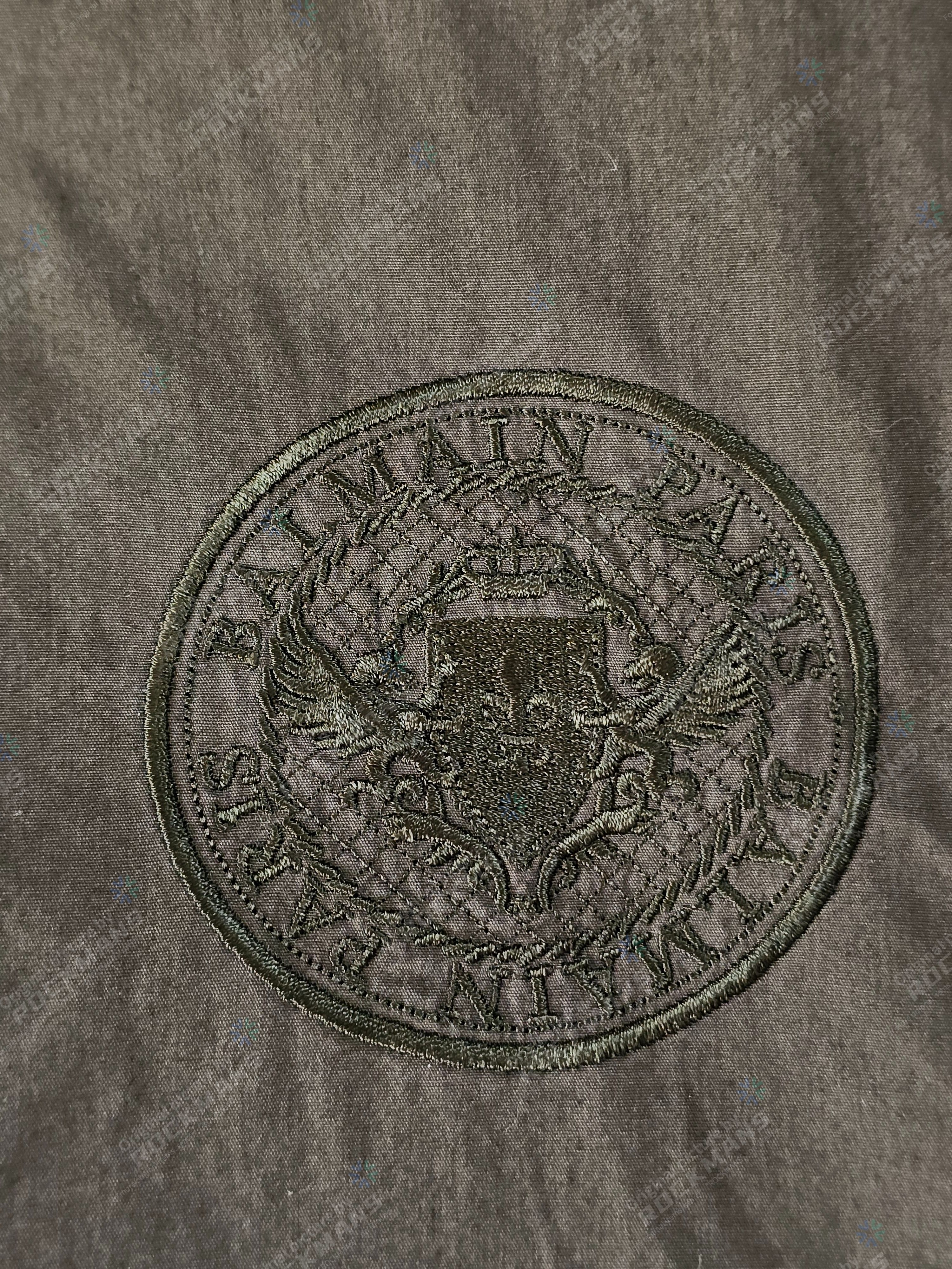 Balmain Balmain Men's Army Thick Embroidery Shirt Size 42 Size US L / EU 52-54 / 3 - 4 Thumbnail