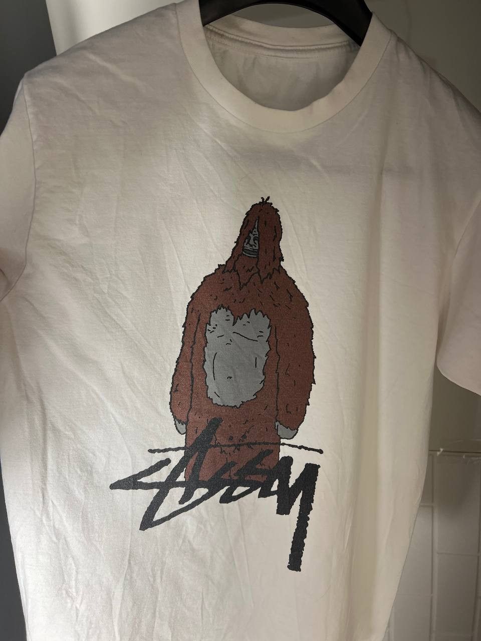 Vintage VERY RARE STUSSY ART PRINTED SKATEBOARD T-SHIRT Y2K 90s Size US S / EU 44-46 / 1 - 4 Thumbnail