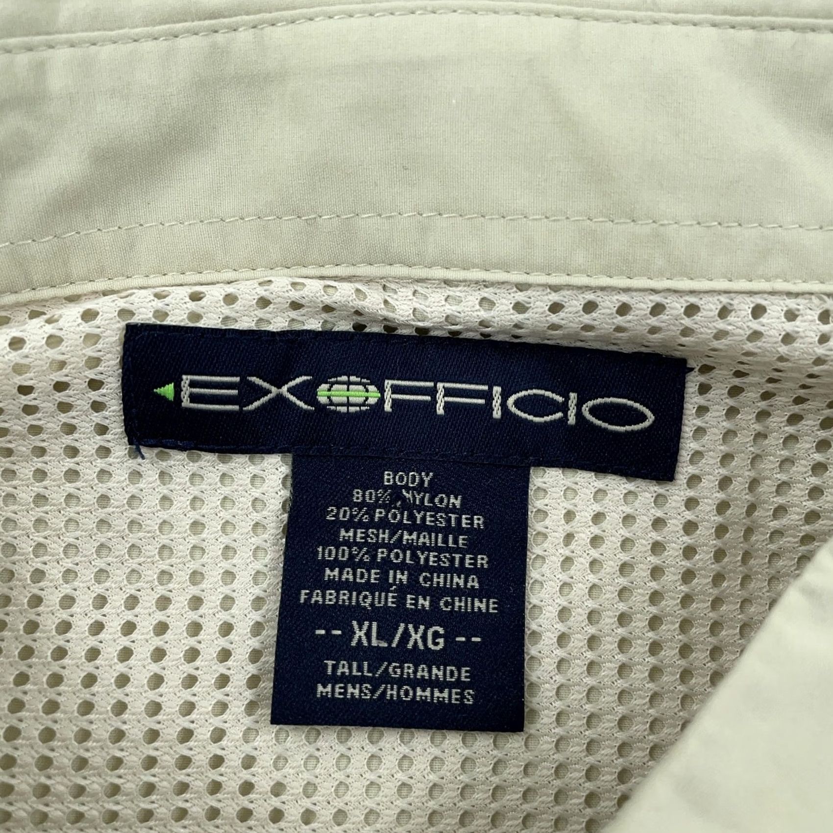 ExOfficio ExOfficio Shirt Mens XLT Khaki Vented Safari Fishing Travel Collared Button Up Size US XL / EU 56 / 4 - 7 Thumbnail