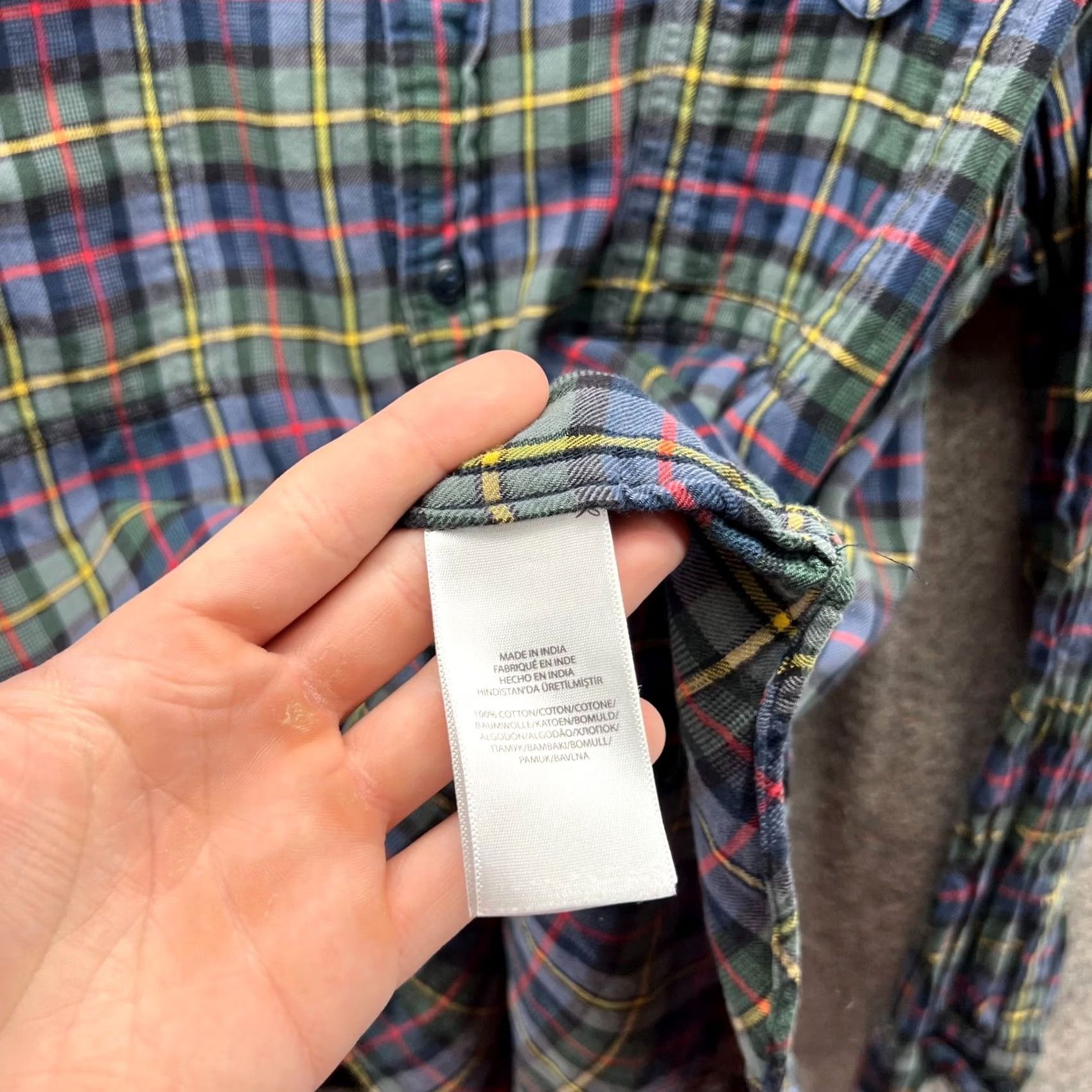 Polo Ralph Lauren Polo Ralph Lauren Shirt Men XL Flannel Green Purple Plaid Button Down Vintage Size US XL / EU 56 / 4 - 6 Thumbnail