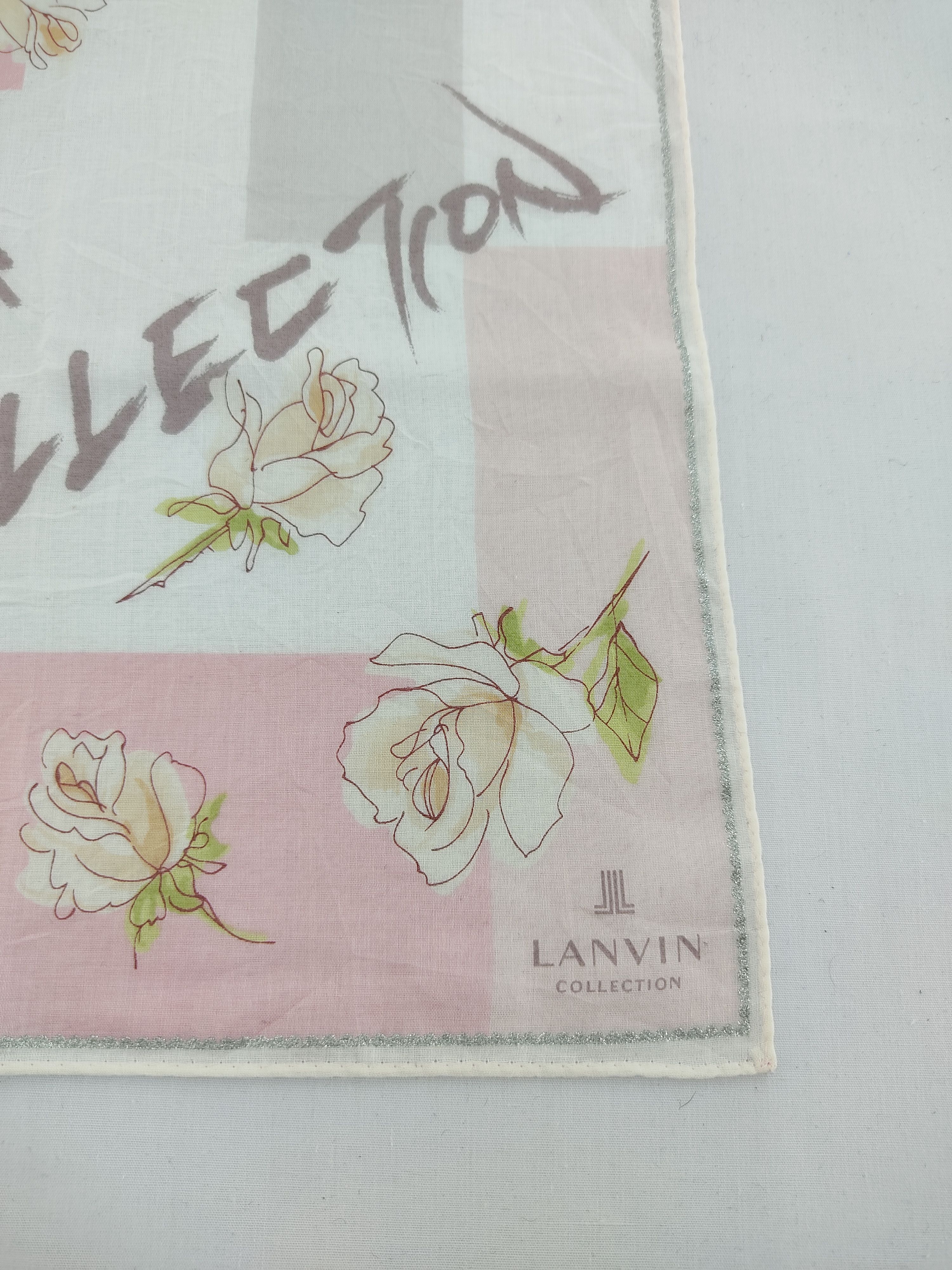 Designer × Lanvin × Vintage Lanvin Handkerchief / Neckwear / Bandana Size ONE SIZE - 6 Thumbnail