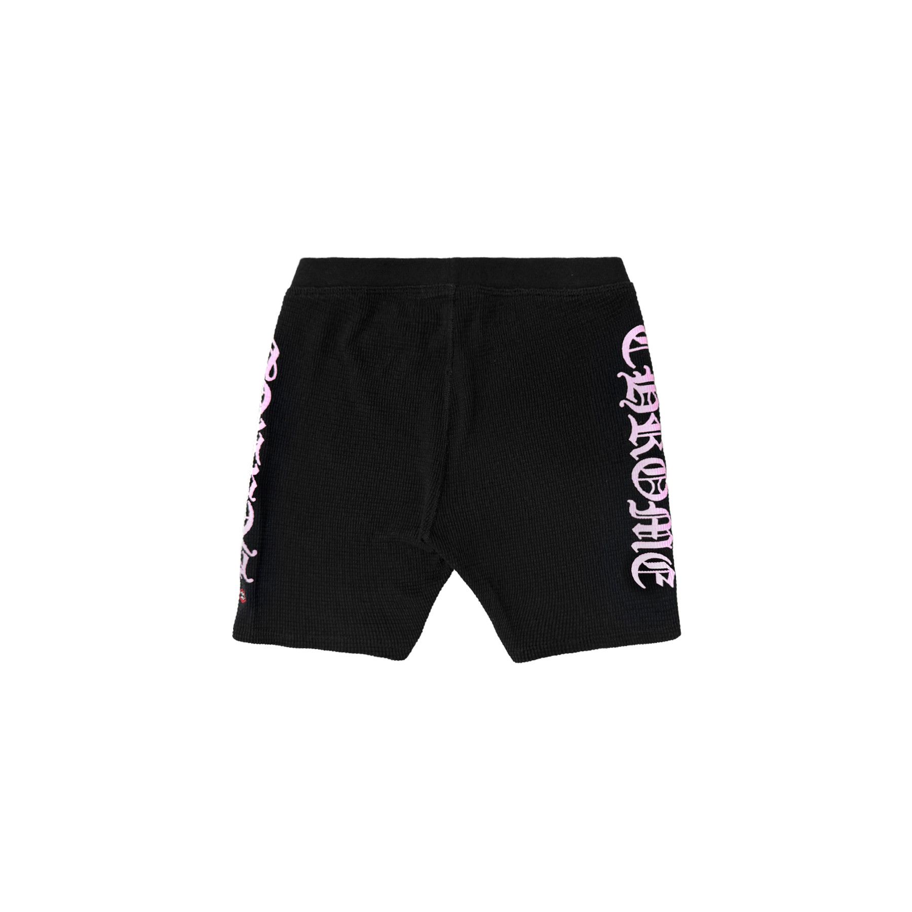 Chrome Hearts Chrome Hearts Pink Script Logo Waffle Thermal Bike Shorts Size US 29 - 2 Thumbnail