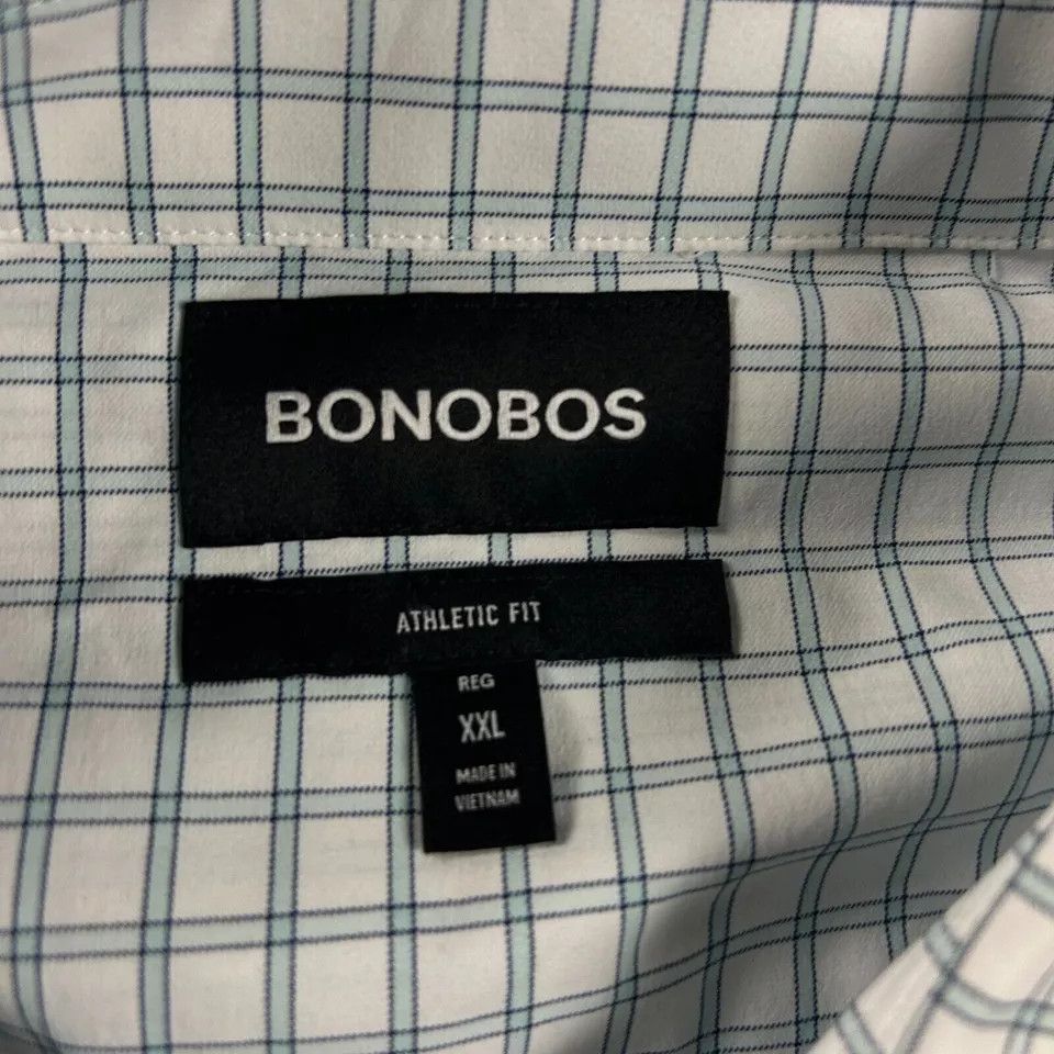 Bonobos Bonobos Shirt Mens XXL Check 2XL Athletic Fit Stretch Size US XXL / EU 58 / 5 - 2 Thumbnail