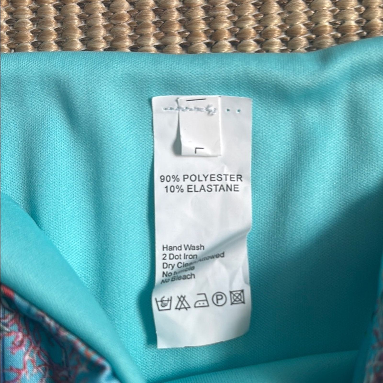 Other NWT Antica Sartoria Positano Blue Floral String Tie Bikini L Size ONE SIZE - 3 Thumbnail