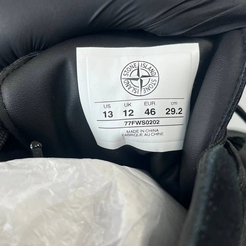 Stone Island Stone Island Sneakers Black Leather Shoes Size 46 Size US 13 / EU 46 - 8 Thumbnail