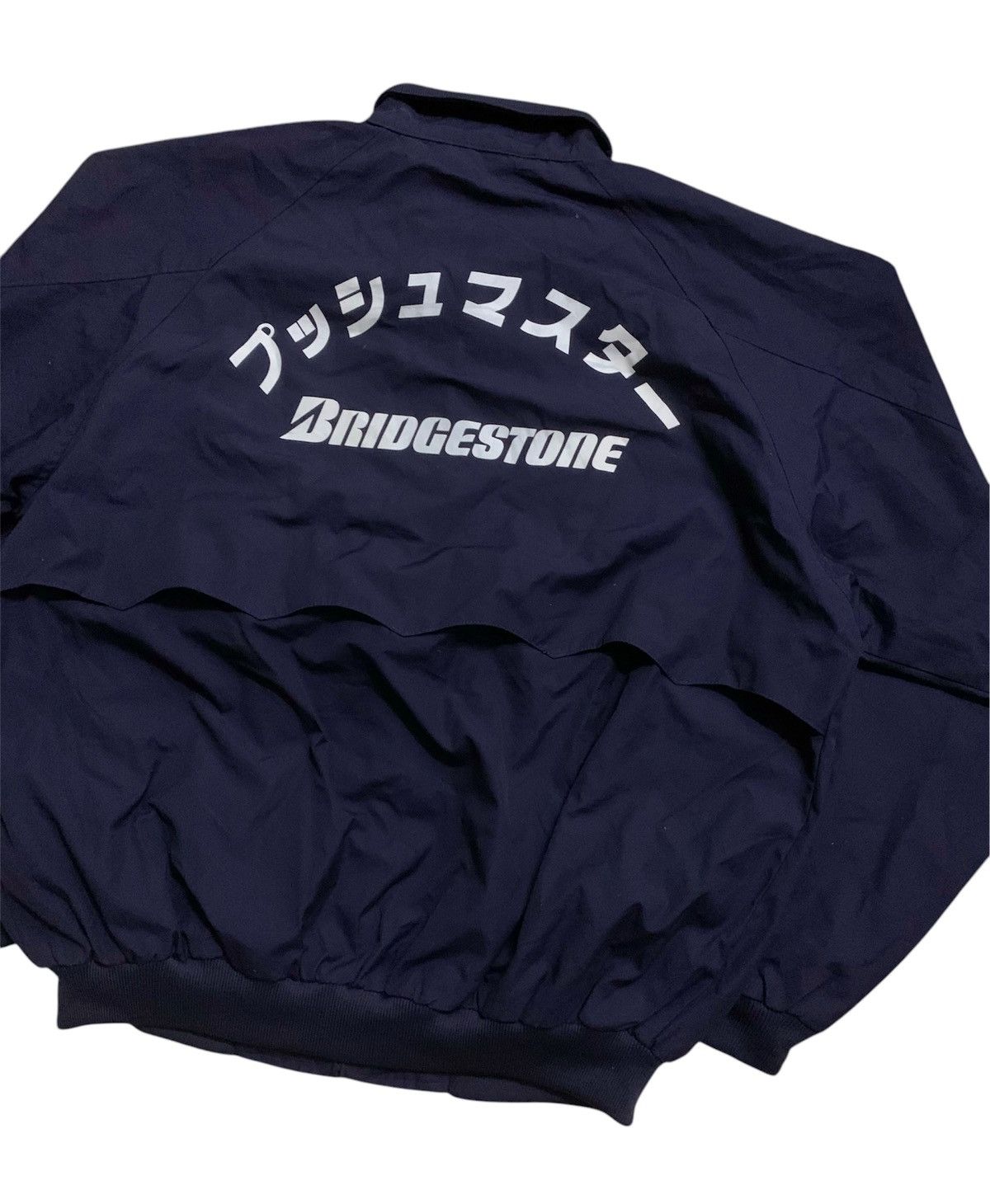 Vintage Vintage Japanese Bridgestone Navy Jacket Size US L / EU 52-54 / 3 - 1 Thumbnail