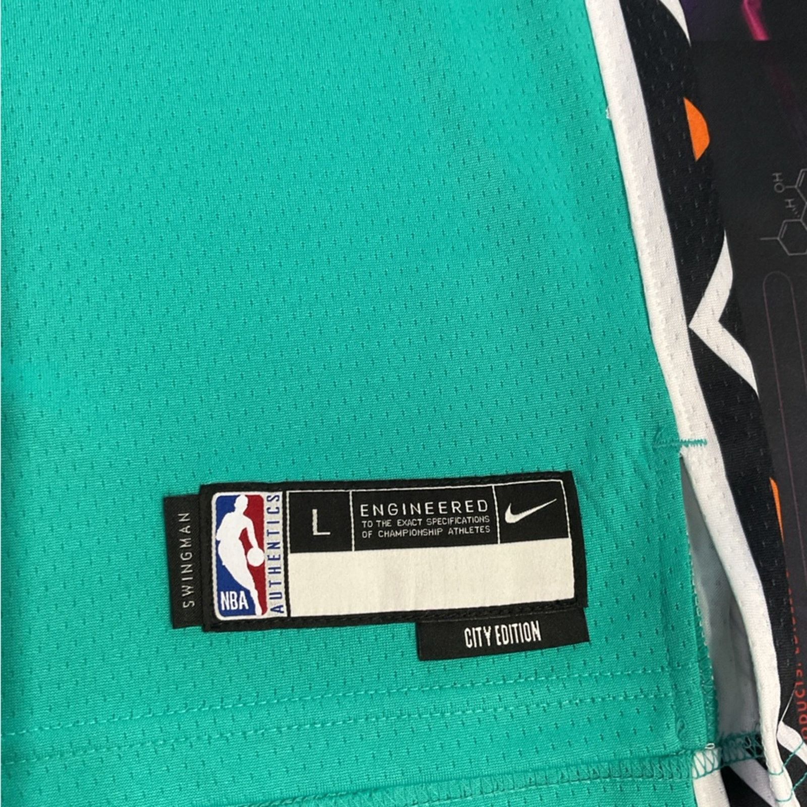 Nike Nike San Antonio Spurs Sochan #10 City Edition Jersey Size US L / EU 52-54 / 3 - 3 Thumbnail