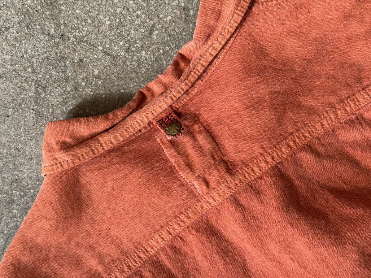 Visvim Visvim Linen Rust Mud Color Garment Dyed Work Shirt Size US M / EU 48-50 / 2 - 7 Thumbnail