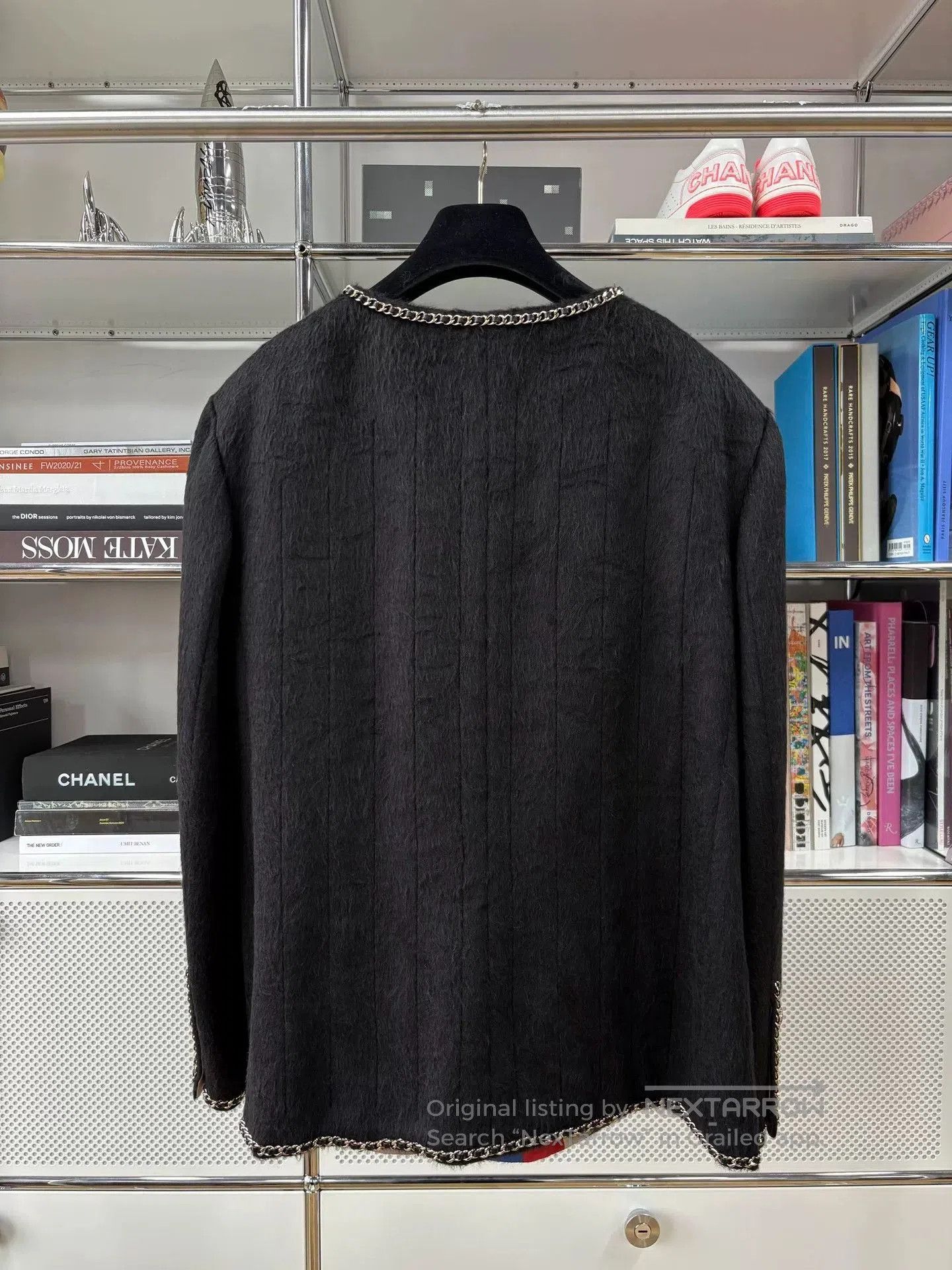 Chanel Classic Chanel Black Wool Blend Jacket. Size US S / EU 44-46 / 1 - 6 Thumbnail
