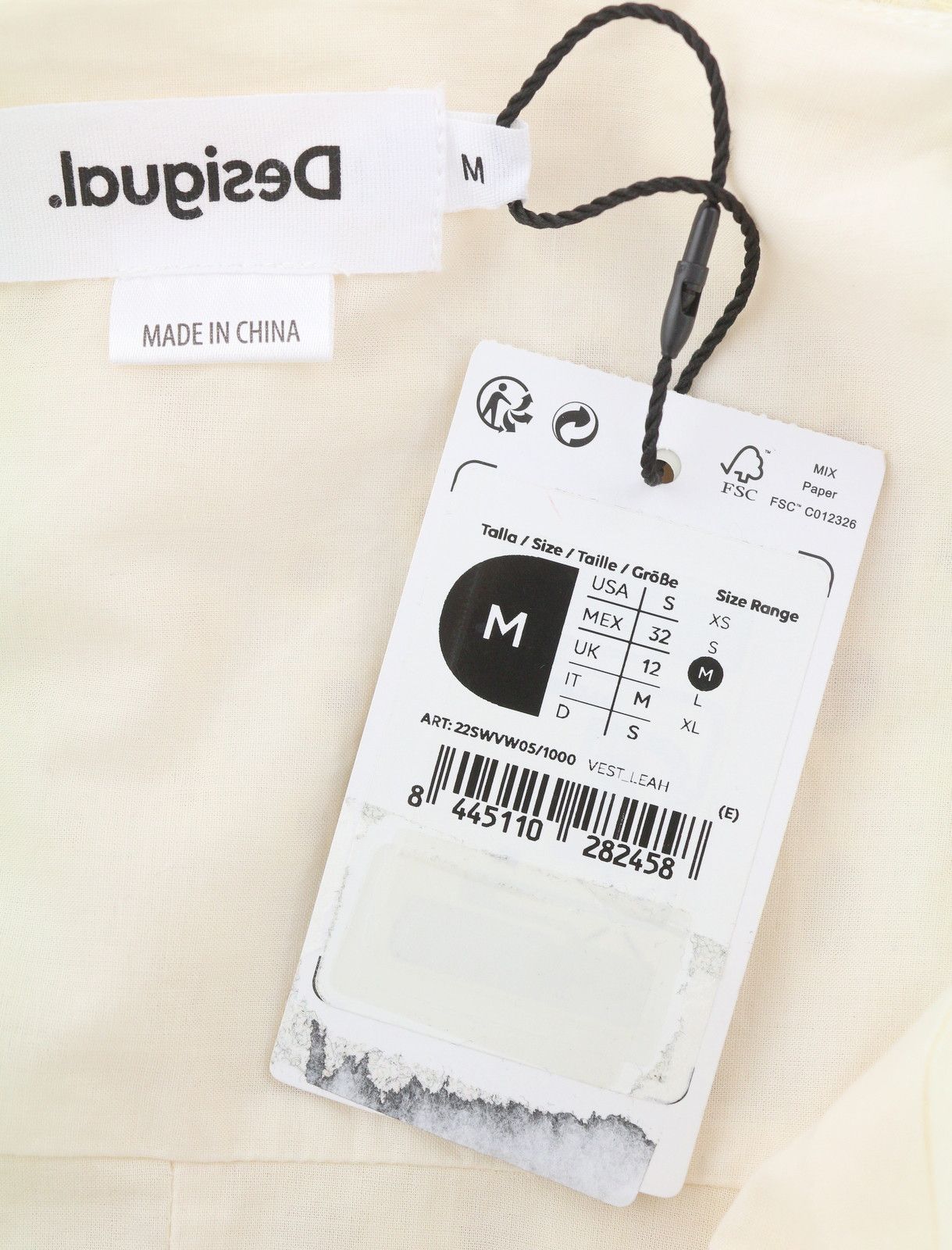 Desigual VEST LEAH M Off White Sequin Midi Dress 89013 Size M / US 6-8 / IT 42-44 - 9 Thumbnail