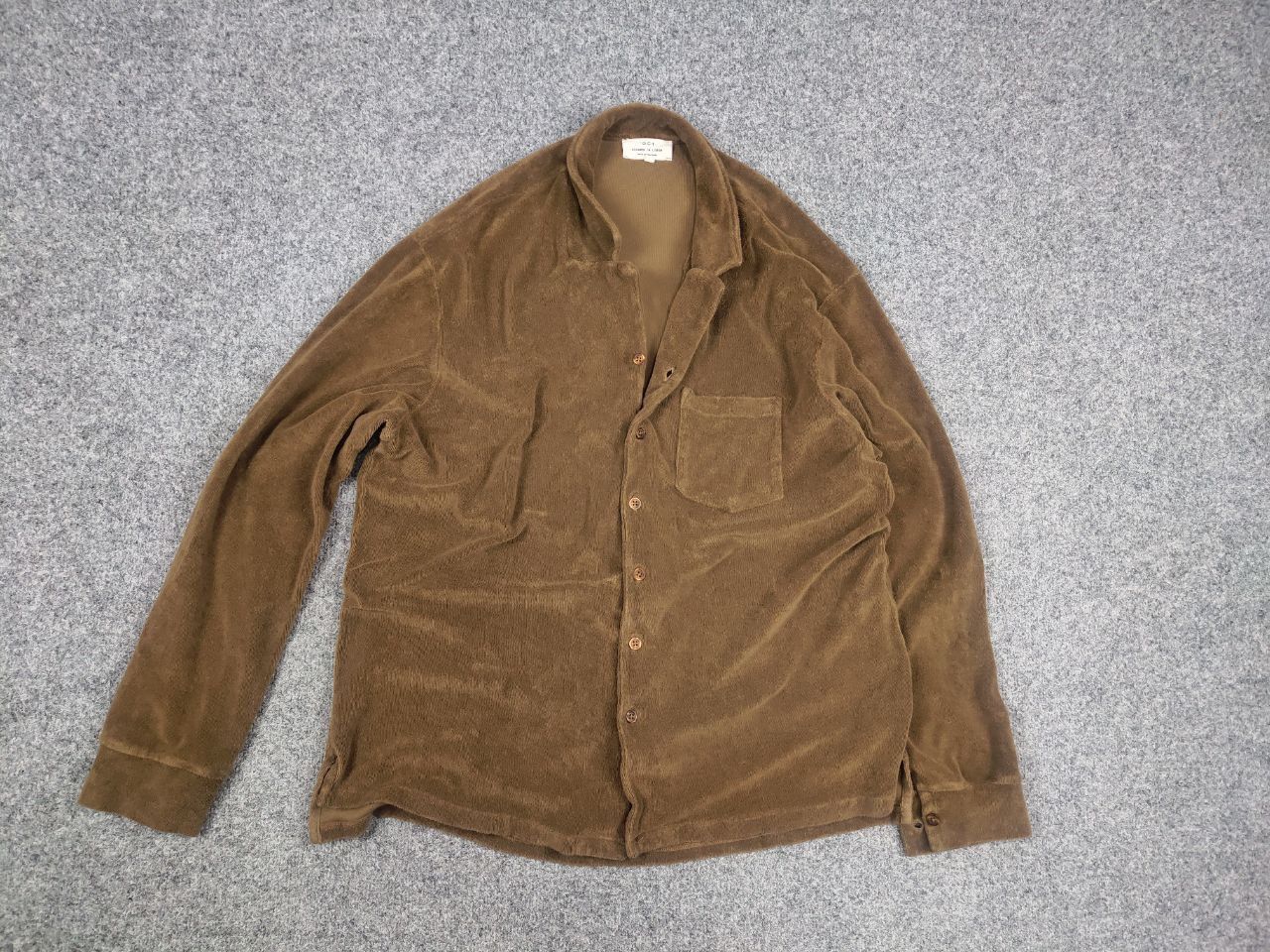 Other Plus 315 Designed in Lisbon Overshirt Button Velour brown Size US XL / EU 56 / 4 - 8 Thumbnail