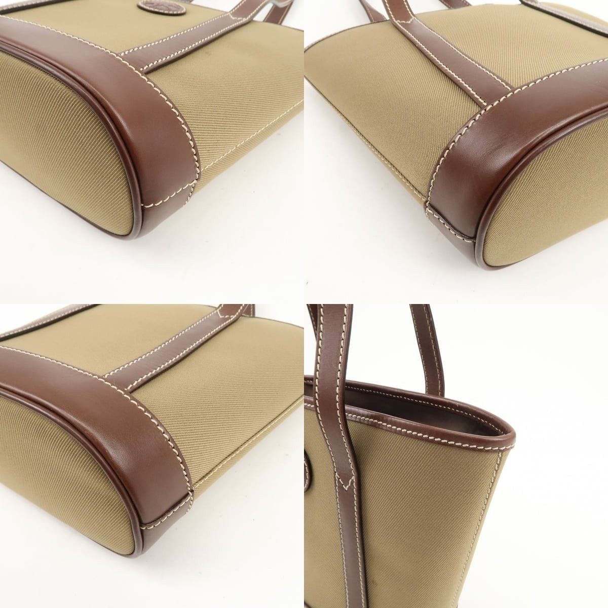 Huntington Hunting World Canvas & Leather Tote Tan Size ONE SIZE - 5 Thumbnail