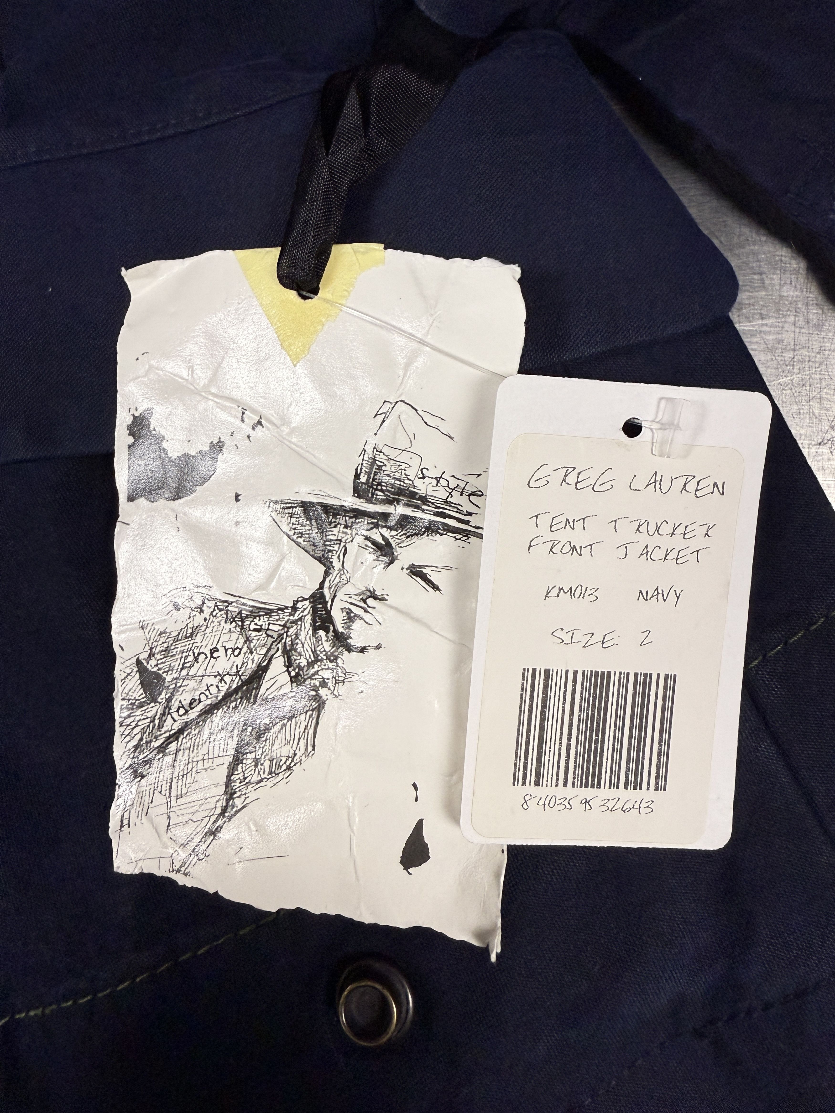 Greg Lauren $1850 Greg Lauren Tent Trucker Front Jacket Size US M / EU 48-50 / 2 - 6 Thumbnail