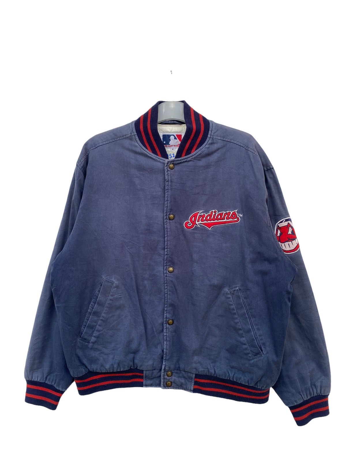 MLB Vintage MLB Cleveland Indians Chief Wahoo Bomber Jacket Size US L / EU 52-54 / 3 - 1 Preview