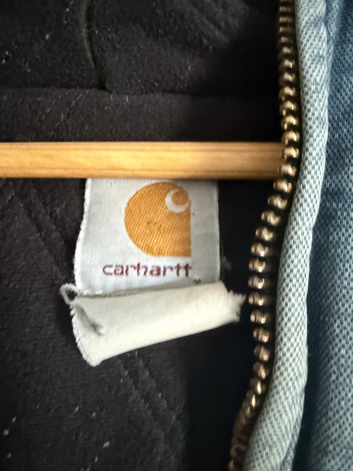Carhartt Vintage light, blue, distressed, faded jacket, Carhartt work Size US S / EU 44-46 / 1 - 5 Thumbnail