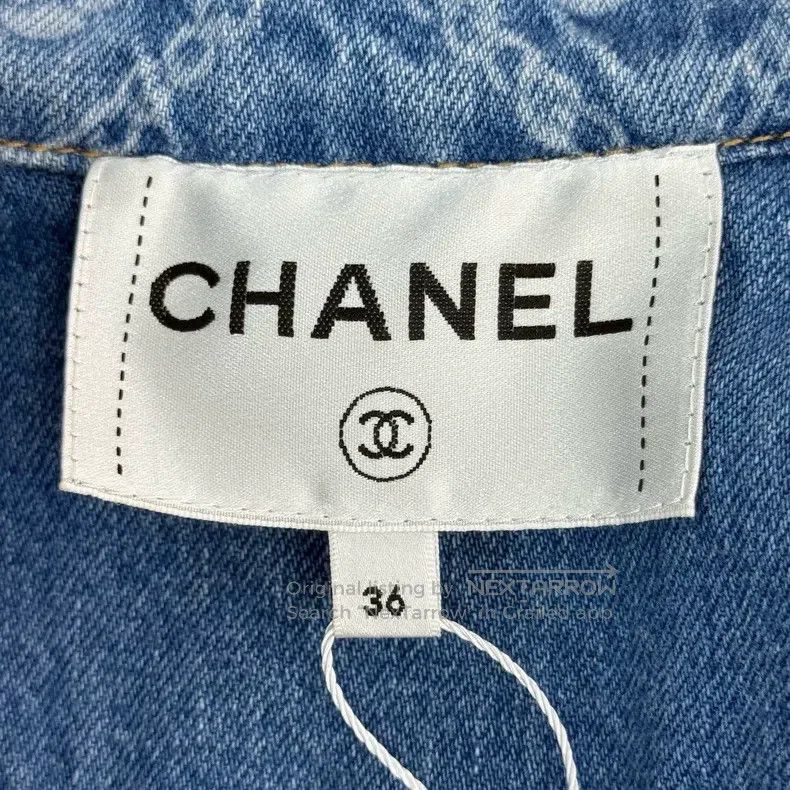 Chanel Chanel Washed blue classic full logo denim jacket Size XS / US 0-2 / IT 36-38 - 5 Thumbnail