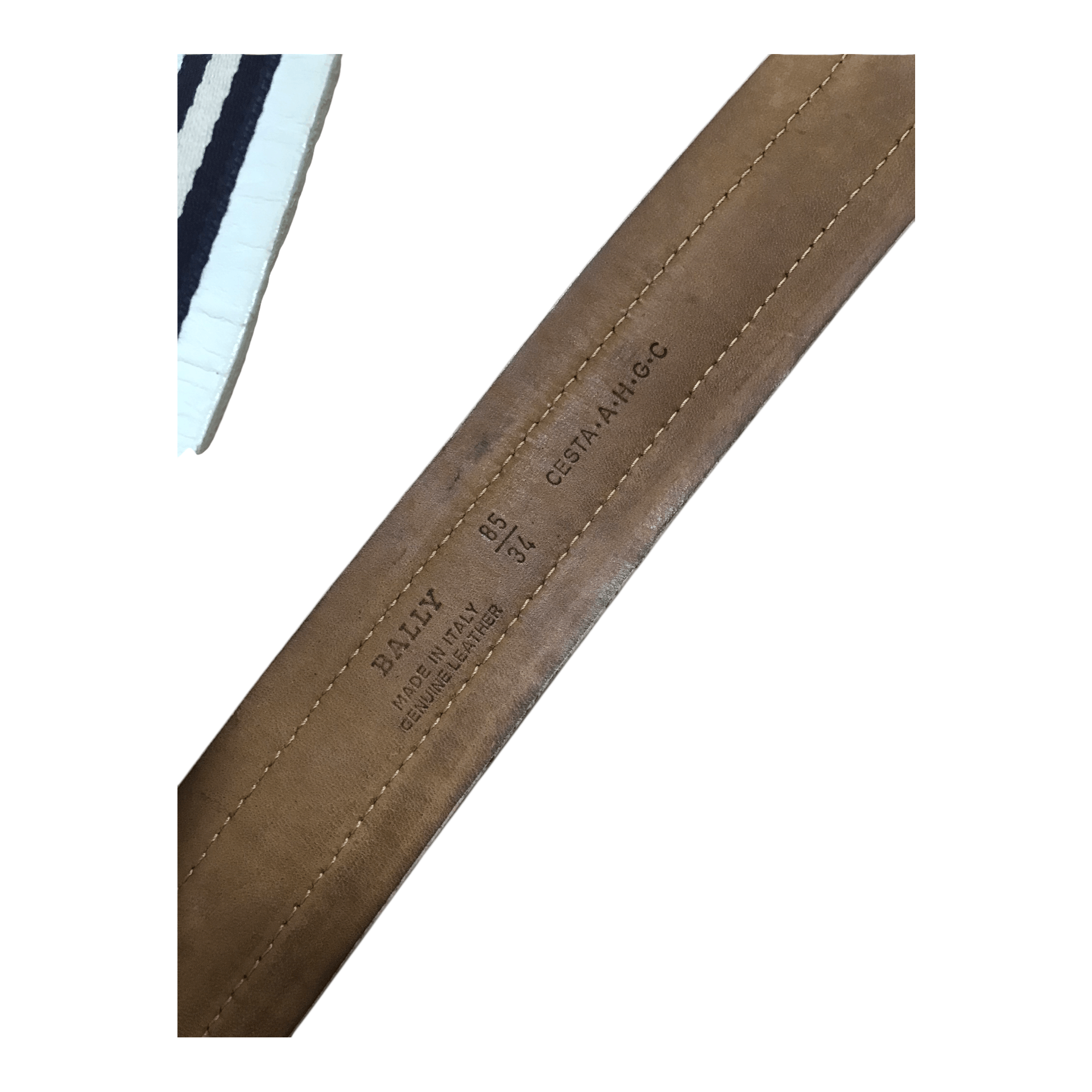 Bally Bally Leather White Belt Size ONE SIZE - 3 Thumbnail