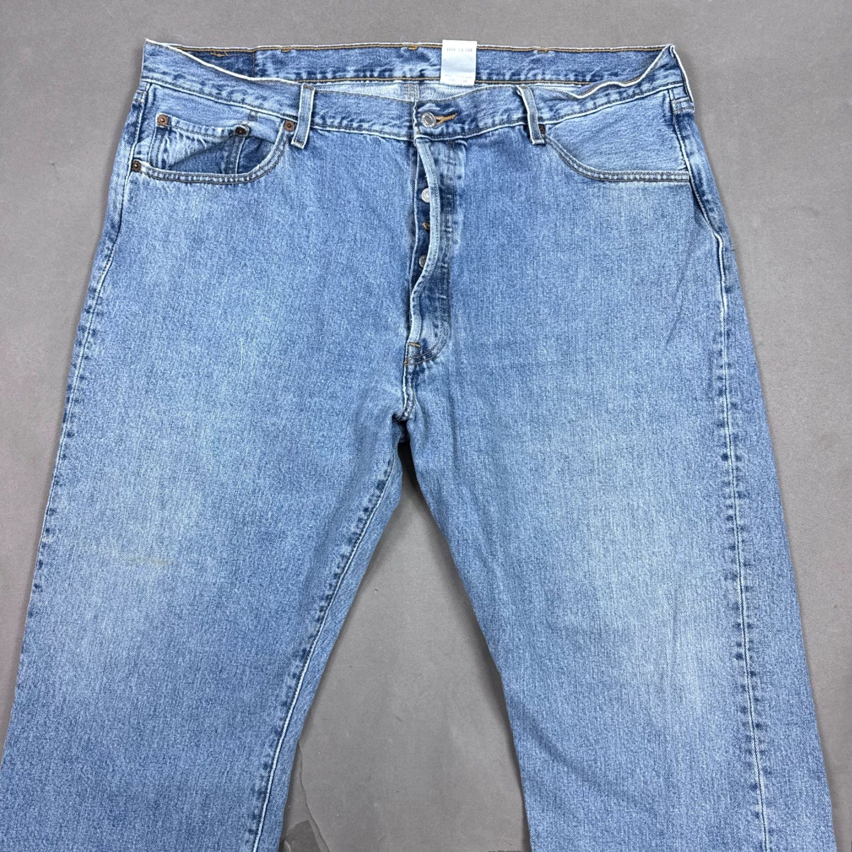 Levi's VINTAGE Levi's 501 Jeans Men 42x30 Blue Y2K Button Fly Denim Pant Distressed Work Size US 42 / EU 58 - 3 Thumbnail
