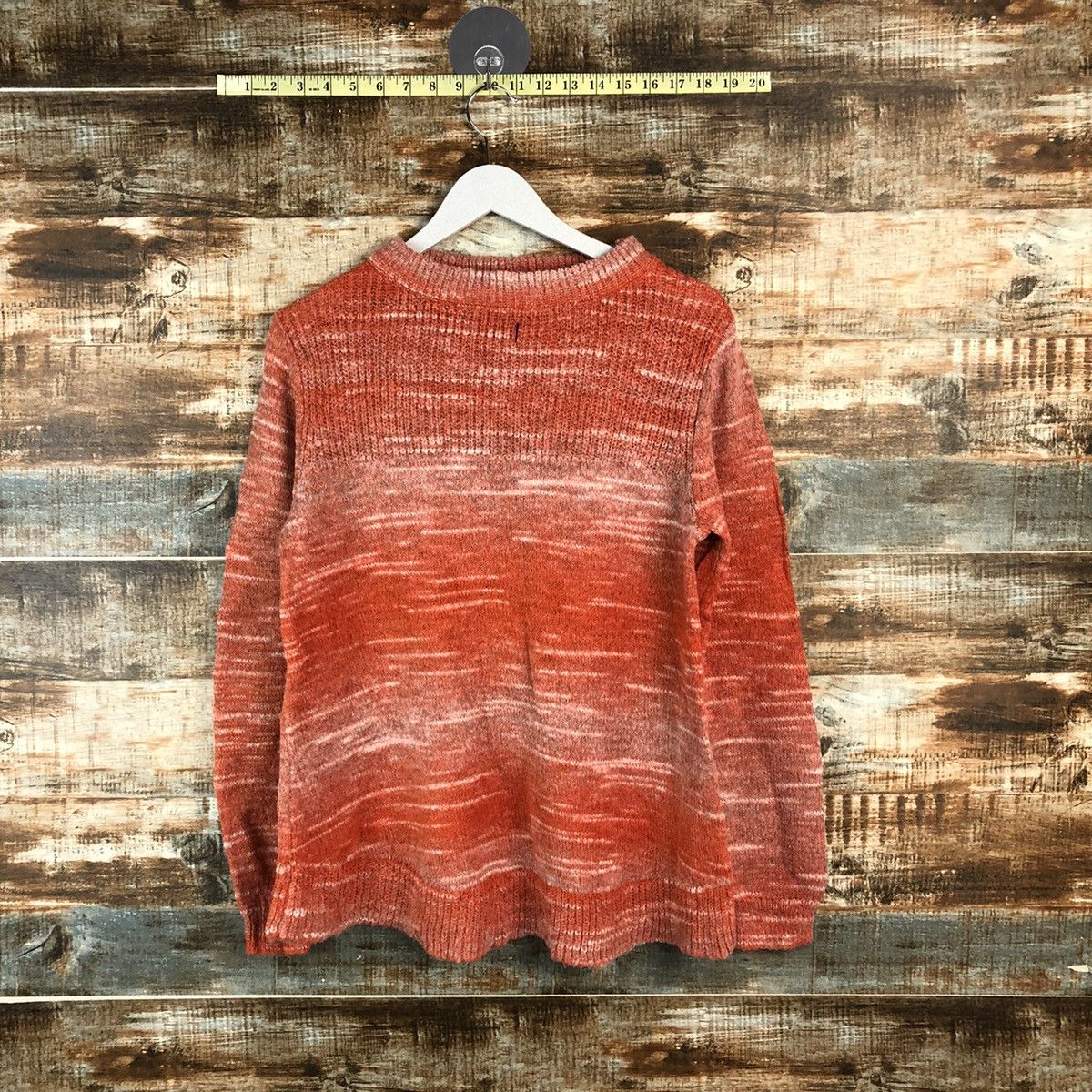 Japanese Brand DL Jeume Maman Orange Knitwear #C437 Size US M / EU 48-50 / 2 - 1 Thumbnail