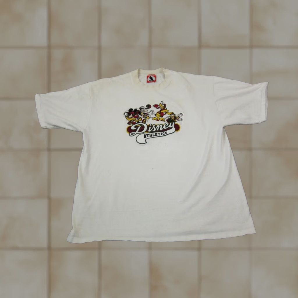 Disney VINTAGE Disney Shirt Mens XL White Mickey Goofy Donald 90s USA Graphic Print T-Shirt Clothing Reg Size US XL / EU 56 / 4 - 1 Thumbnail