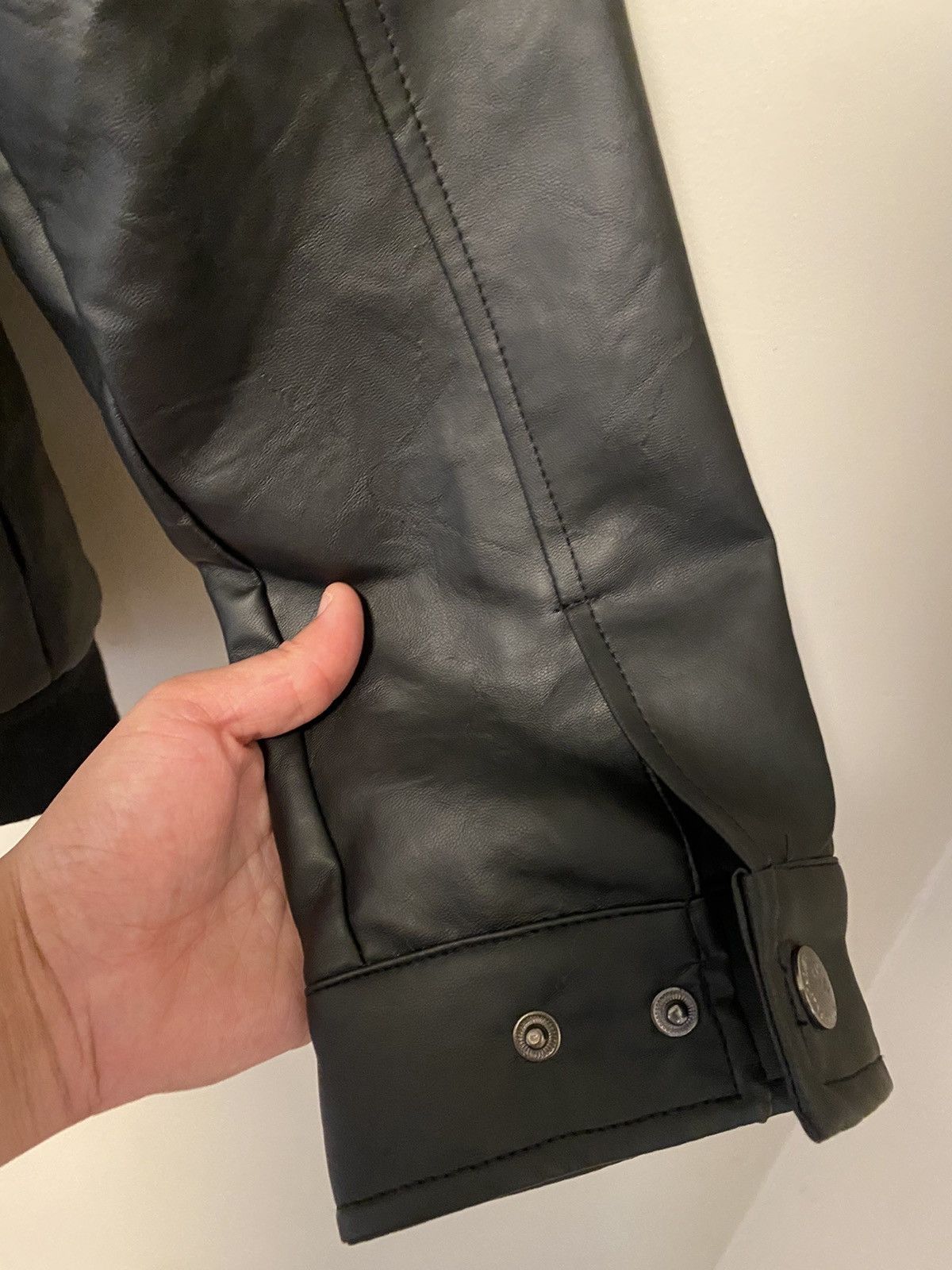Genuine Leather Superlative Fashion Leather Jacket (Black) Size US L / EU 52-54 / 3 - 13 Thumbnail