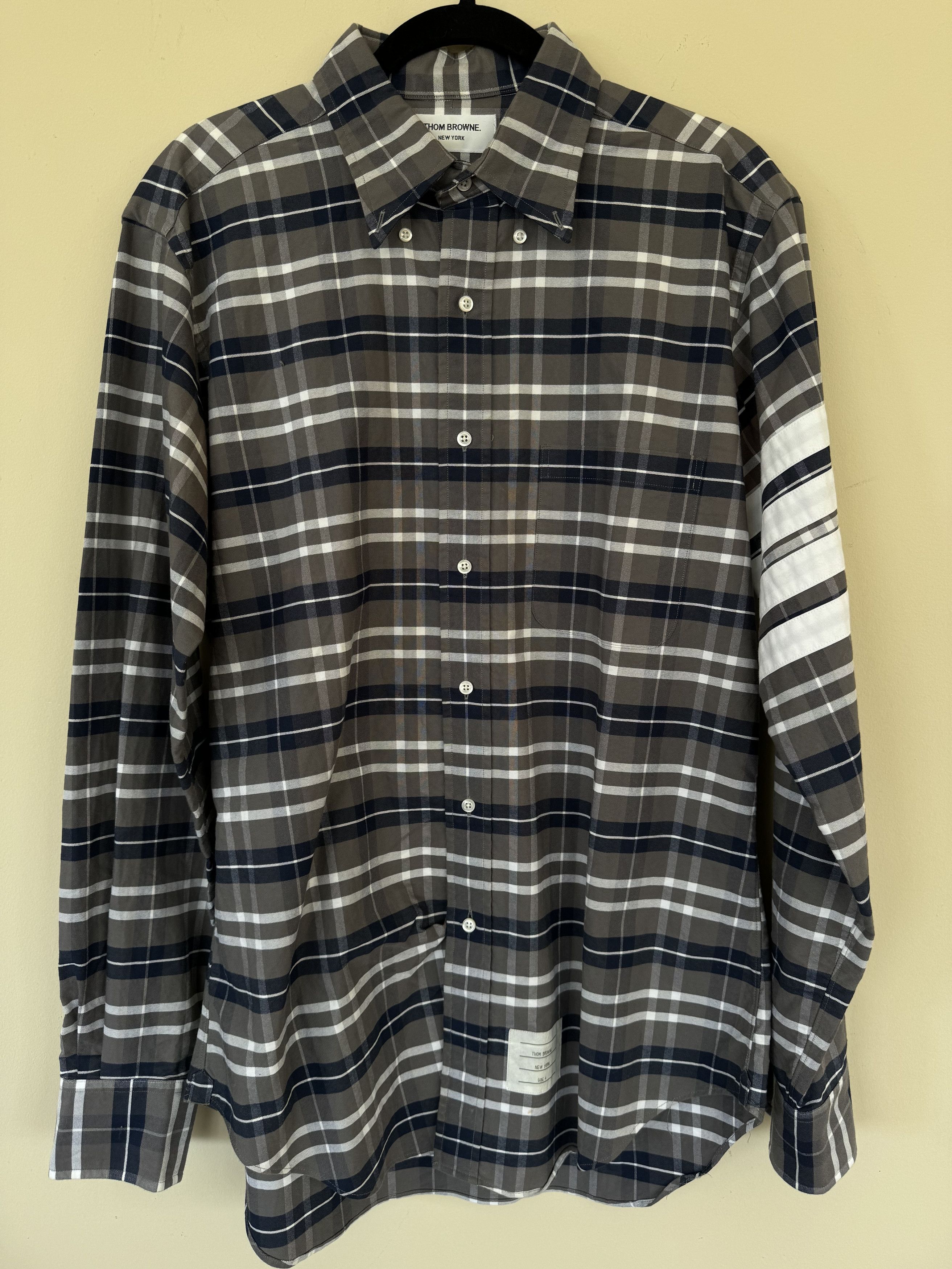 Thom Browne Thom Browne Plaid / Striped Button Down Size US XL / EU 56 / 4 - 2 Thumbnail