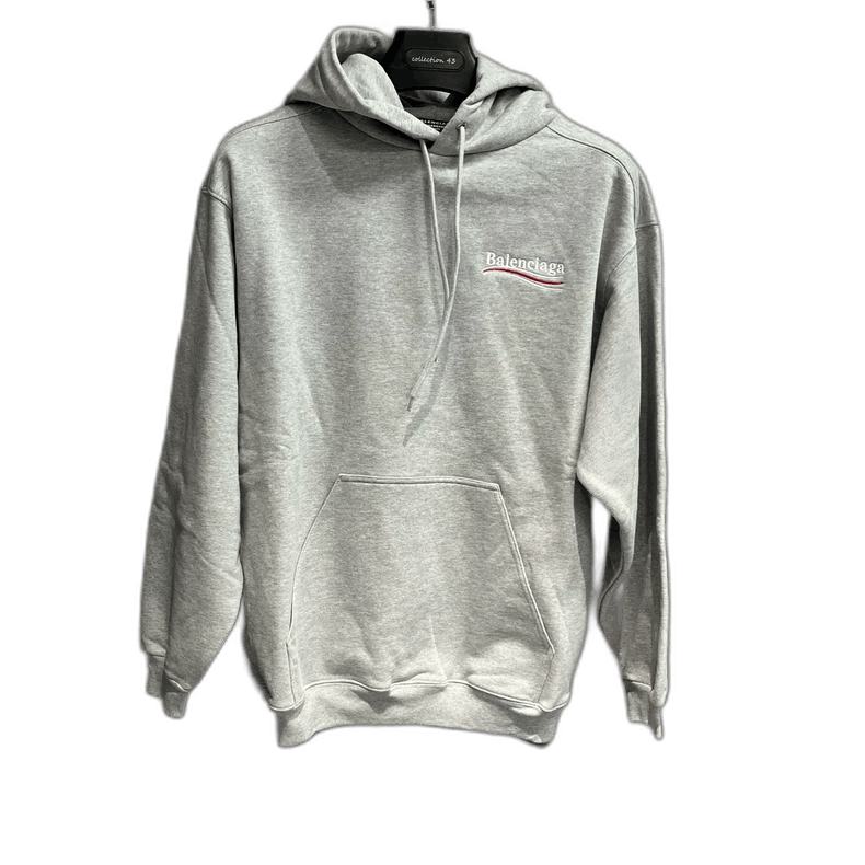 Balenciaga Balenciaga Gray Hoodie with Letter Embroidery Size US XS / EU 42 / 0 - 1 Thumbnail