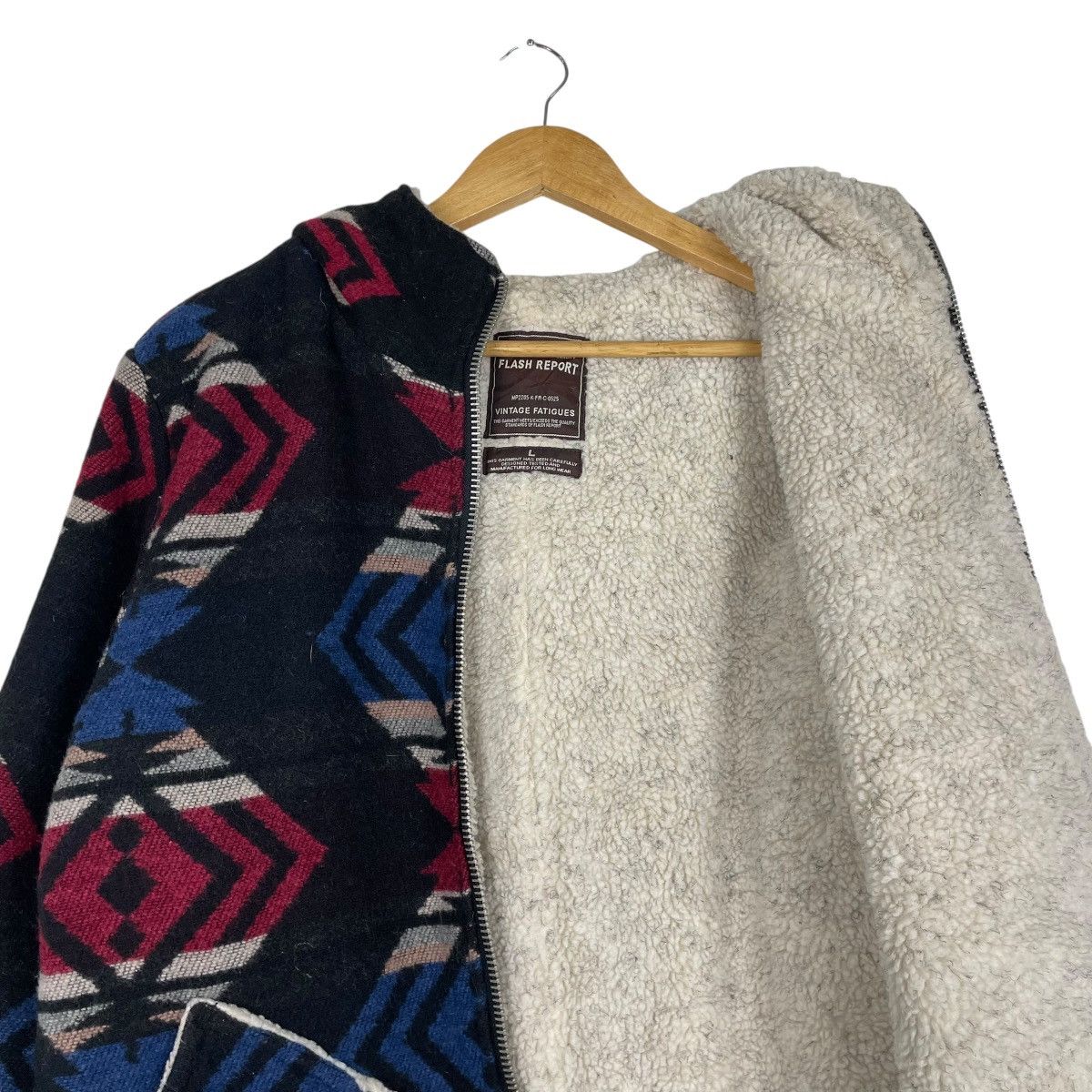 Designer × Japanese Brand × Native 💥FATIGUES FLASH REPORT NATIVE SHERPA JACKET Size US M / EU 48-50 / 2 - 11 Thumbnail