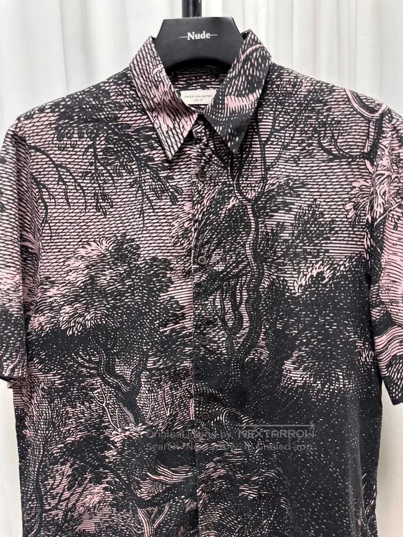 Dries Van Noten Dries Van Noten Artistic Short Sleeve Shirt. Size US M / EU 48-50 / 2 - 2 Thumbnail