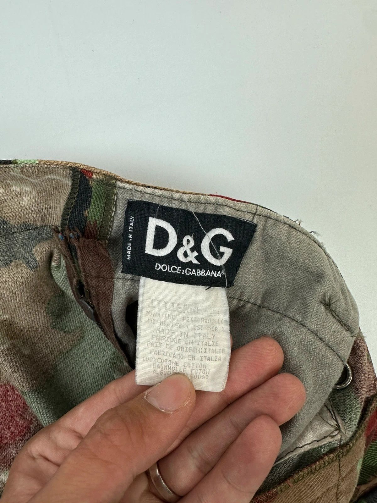 Dolce & Gabbana Dolce & Gabbana 90’s Sample Military Camo Cargo Pants Size US 31 - 15 Thumbnail