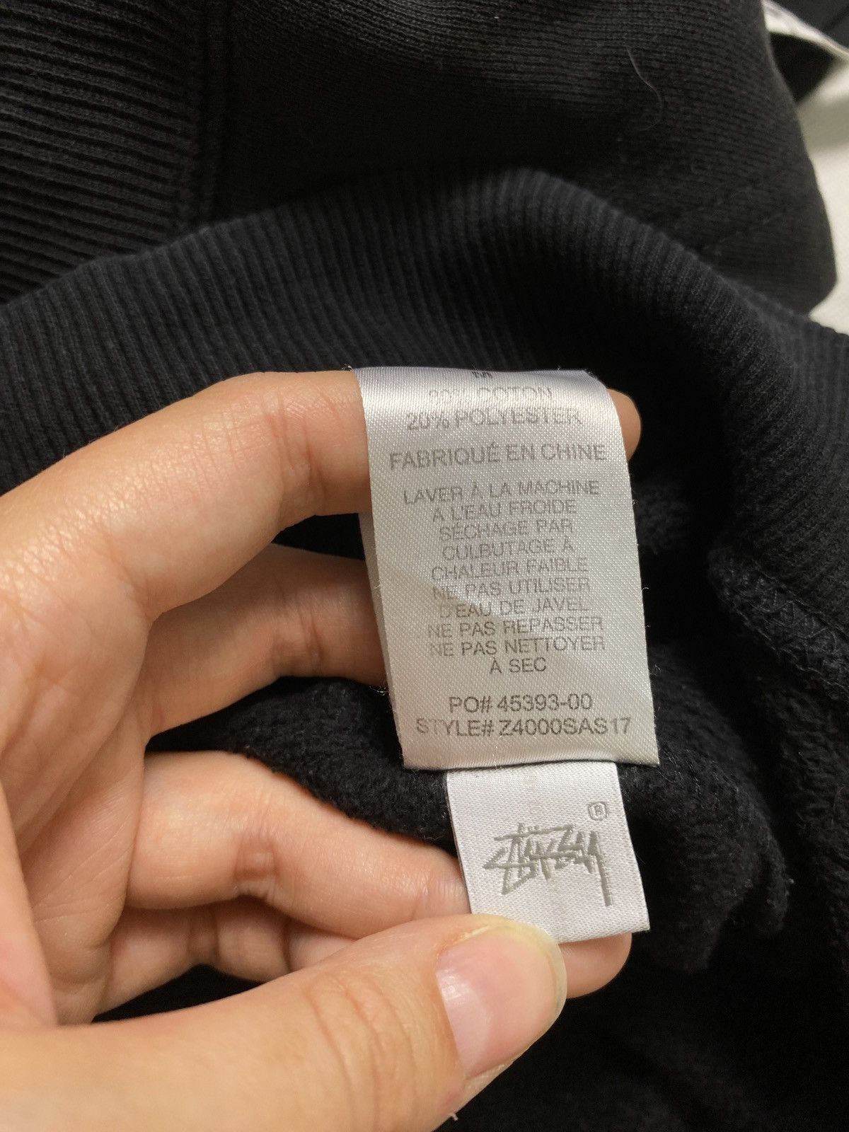 Stussy × Vintage Stussy black skate sweatshirt gorpcore streetwear Size US M / EU 48-50 / 2 - 15 Thumbnail