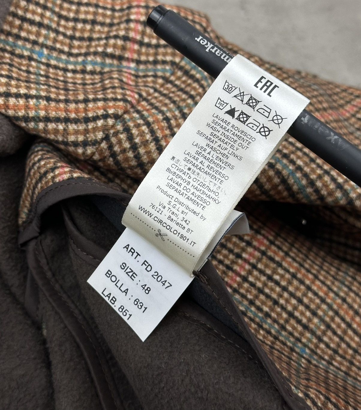 Circolo 1901 Circolo 1901 Women's Cropped Plaid Blazer Jacket UK 16 Size US L / EU 52-54 / 3 - 11 Thumbnail