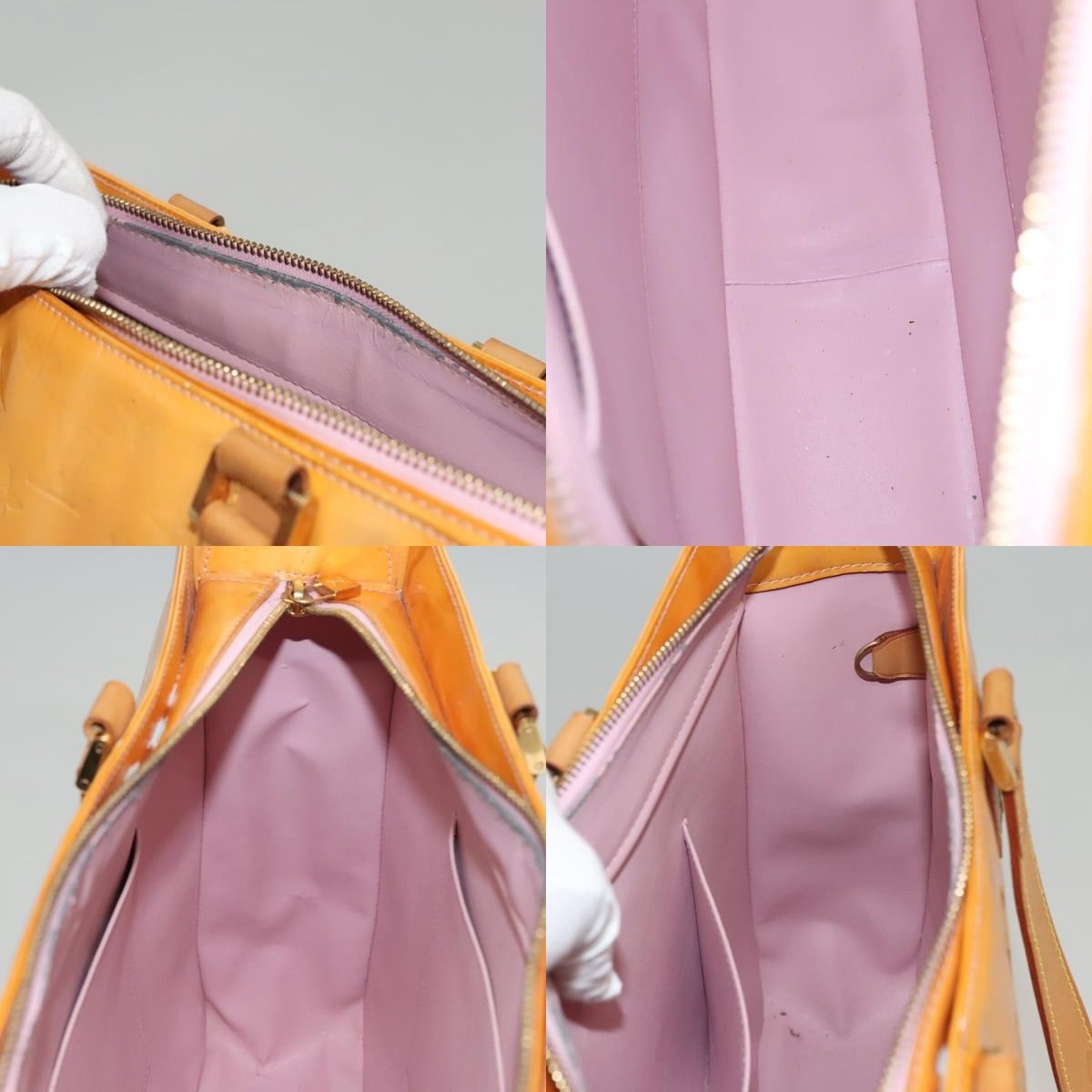 Louis Vuitton LOUIS VUITTON Monogram Vernis Columbus Bag Marshmallow Pink Size ONE SIZE - 12 Thumbnail