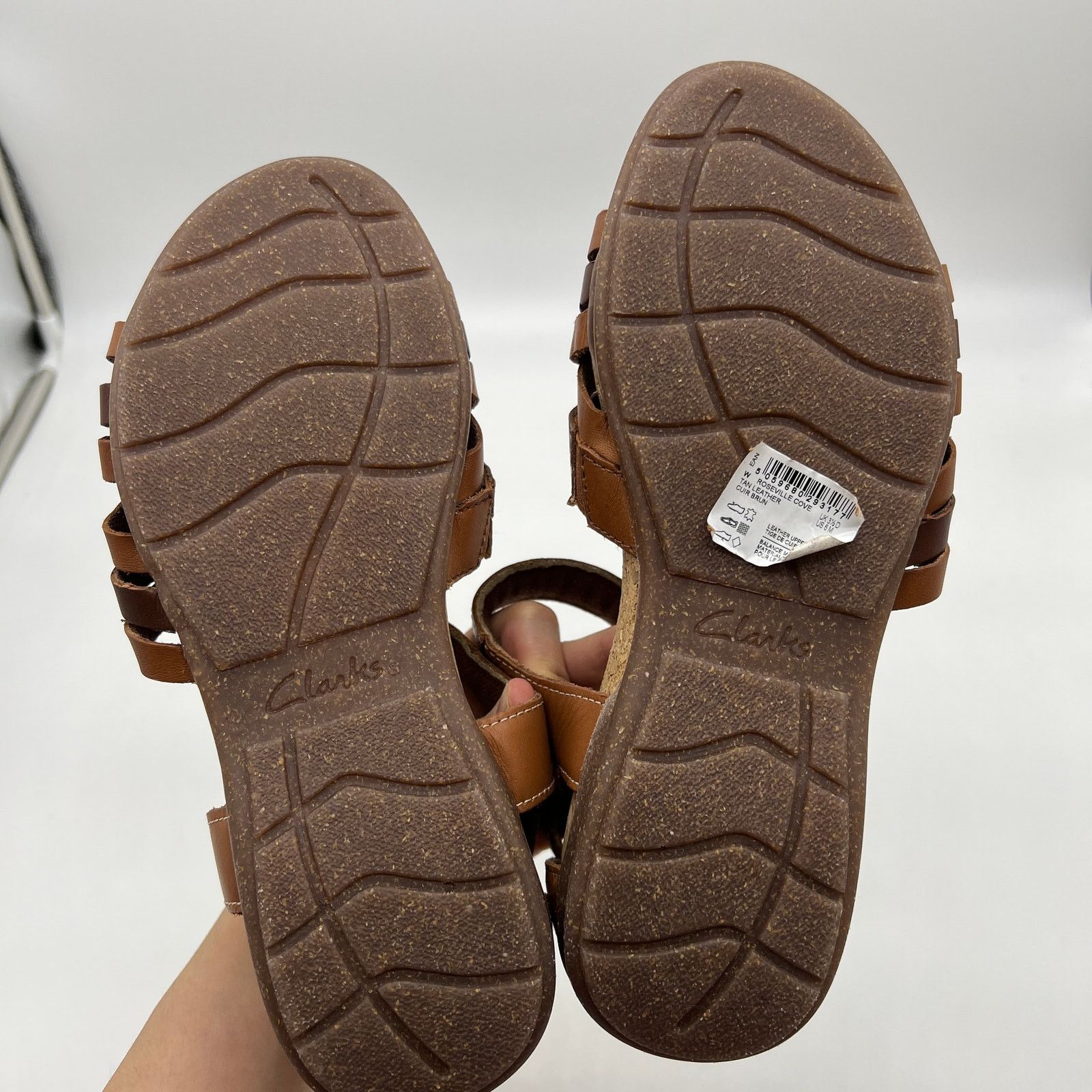 Clarks Clarks collection Women's 6 M Brown Leather Sandals Ankle Size US 6 / IT 36 - 5 Thumbnail