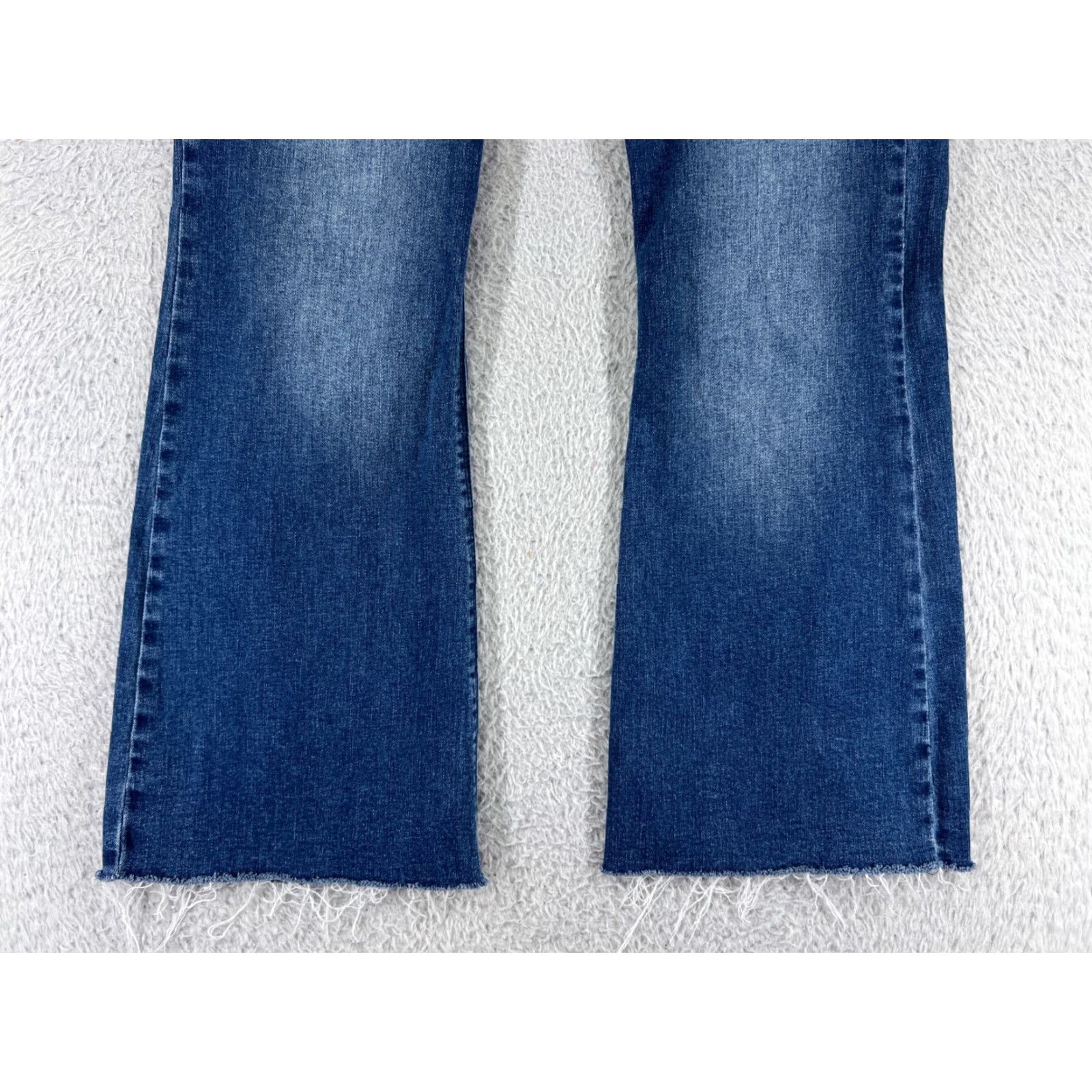 O'Neill O'neill Jeans Womens 30 Blue Denim Button Fly Flared Cotton Blend Stretch Shirt Size 30" / US 8 / IT 44 - 6 Thumbnail