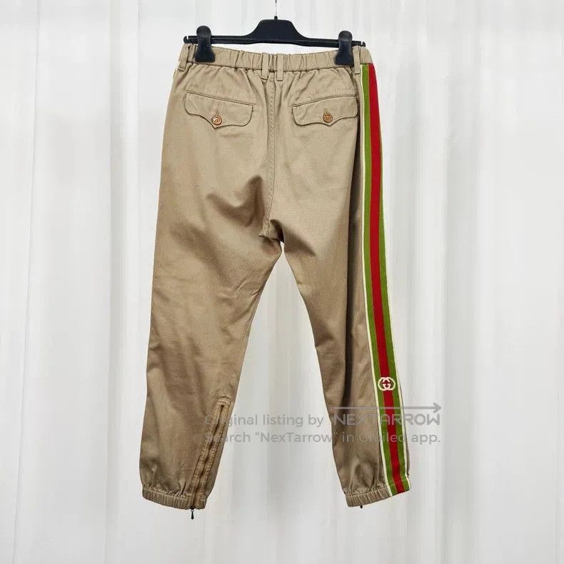Gucci Gucci Red Green Web Double G Pants. Size US 44 / EU 60 - 2 Thumbnail