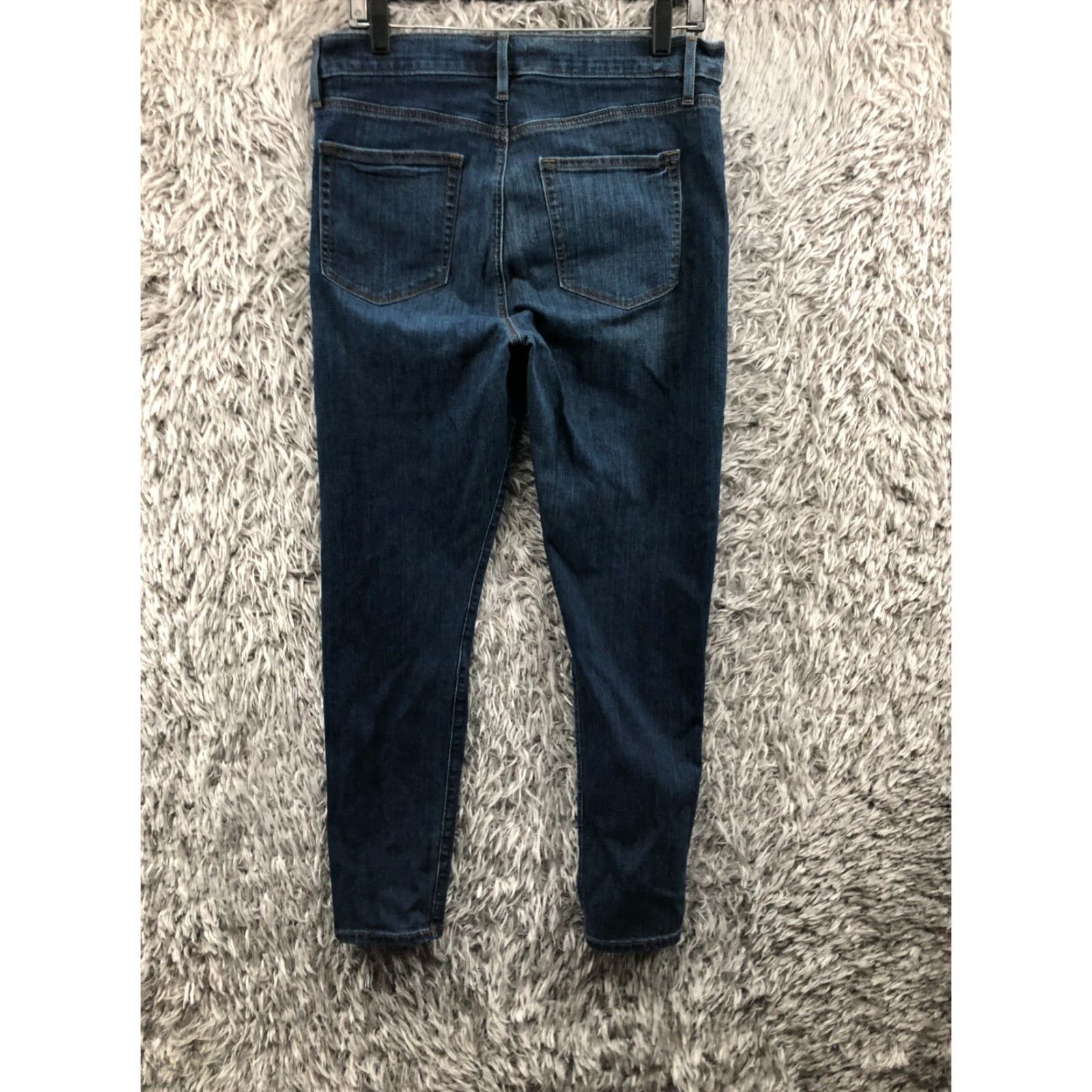 Loft LOFT Jeans Skinny Loft Regular Size 12 Womens Medium Wash Blue 5-Pocket Denim Zip Button Belt Loops Inseam 29 in High Rise Cotton Brand: LOFT Women's Size 34" / US 12 / IT 48 - 5 Thumbnail