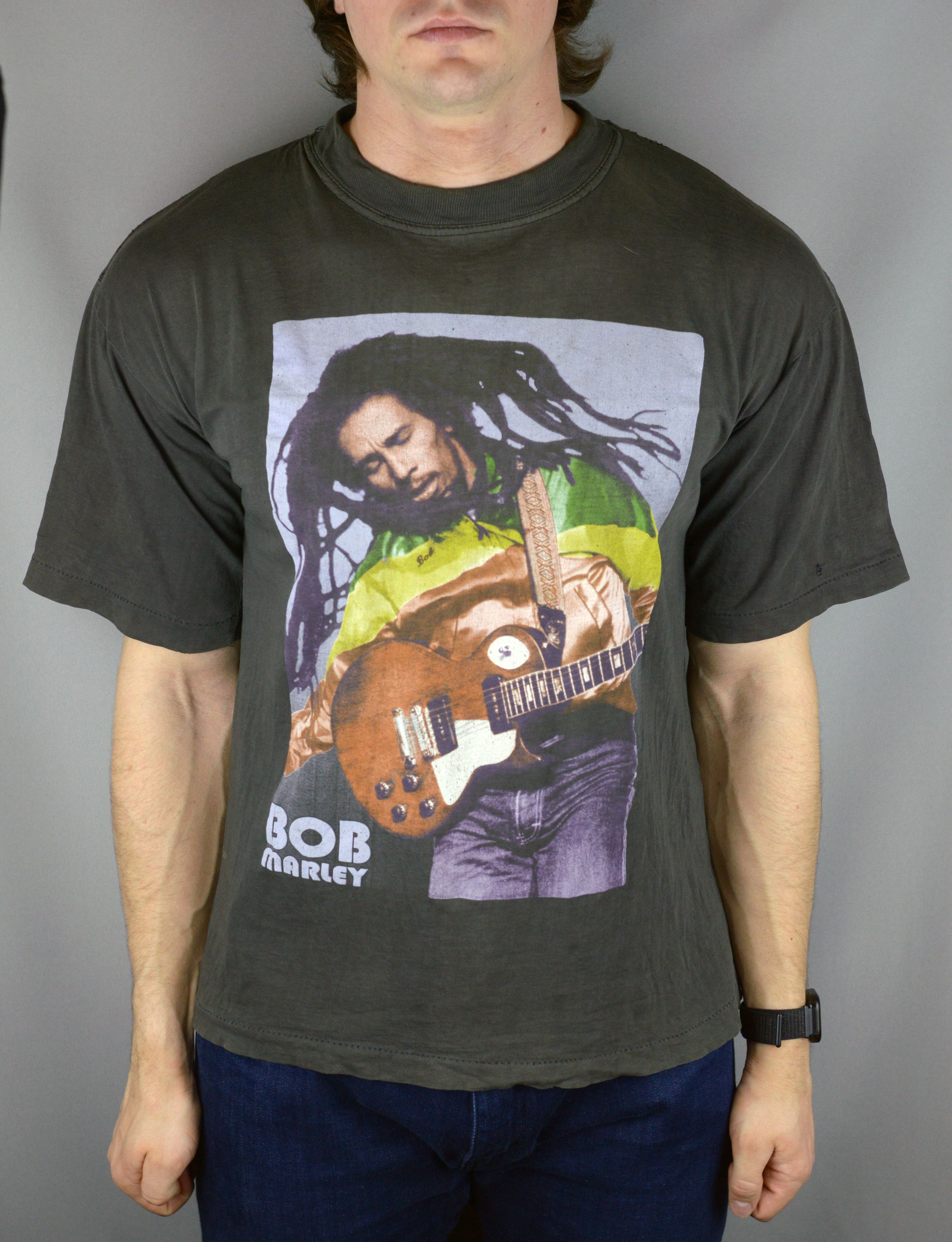 Bob Marley × Vintage Vintage Bob Marley 90s t shirt Size US M / EU 48-50 / 2 - 1 Thumbnail