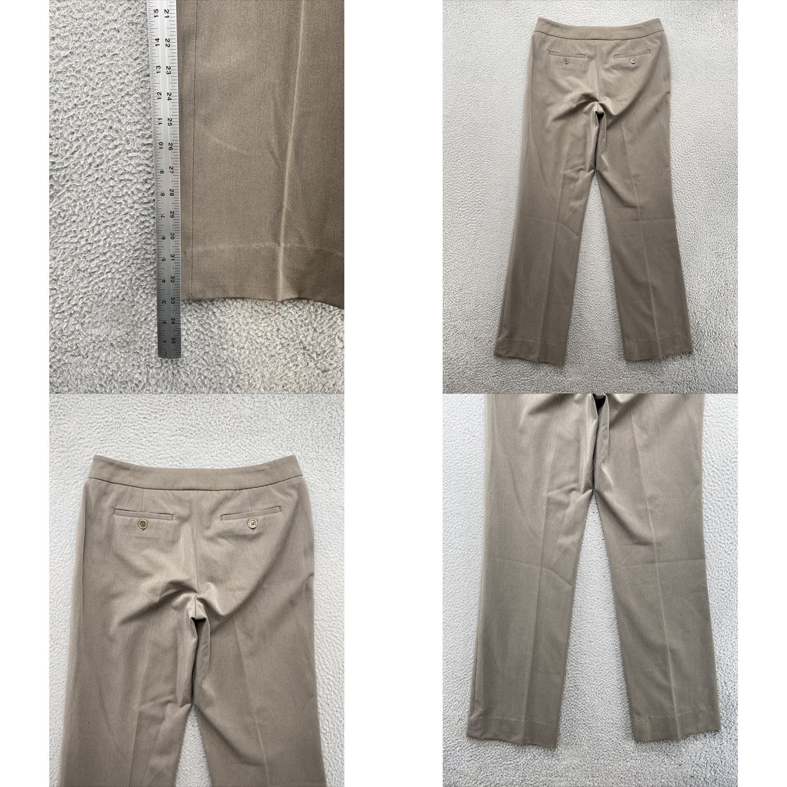 Talbots Talbots Women's Beige Dress Pants Size 8L Signature Boot Cut Size 30" / US 8 / IT 44 - 8 Thumbnail